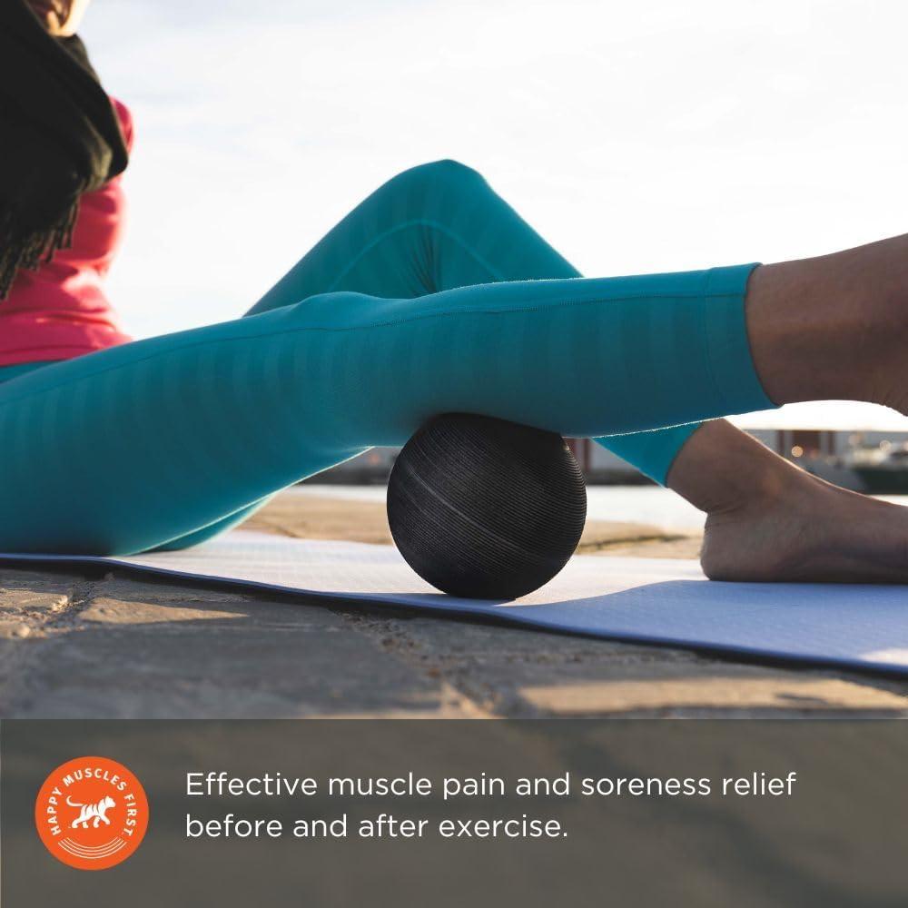 Pelota de Espuma Tiger Tail 5.0 para Masaje Muscular - Alivio Caderas, Espalda y Glúteos