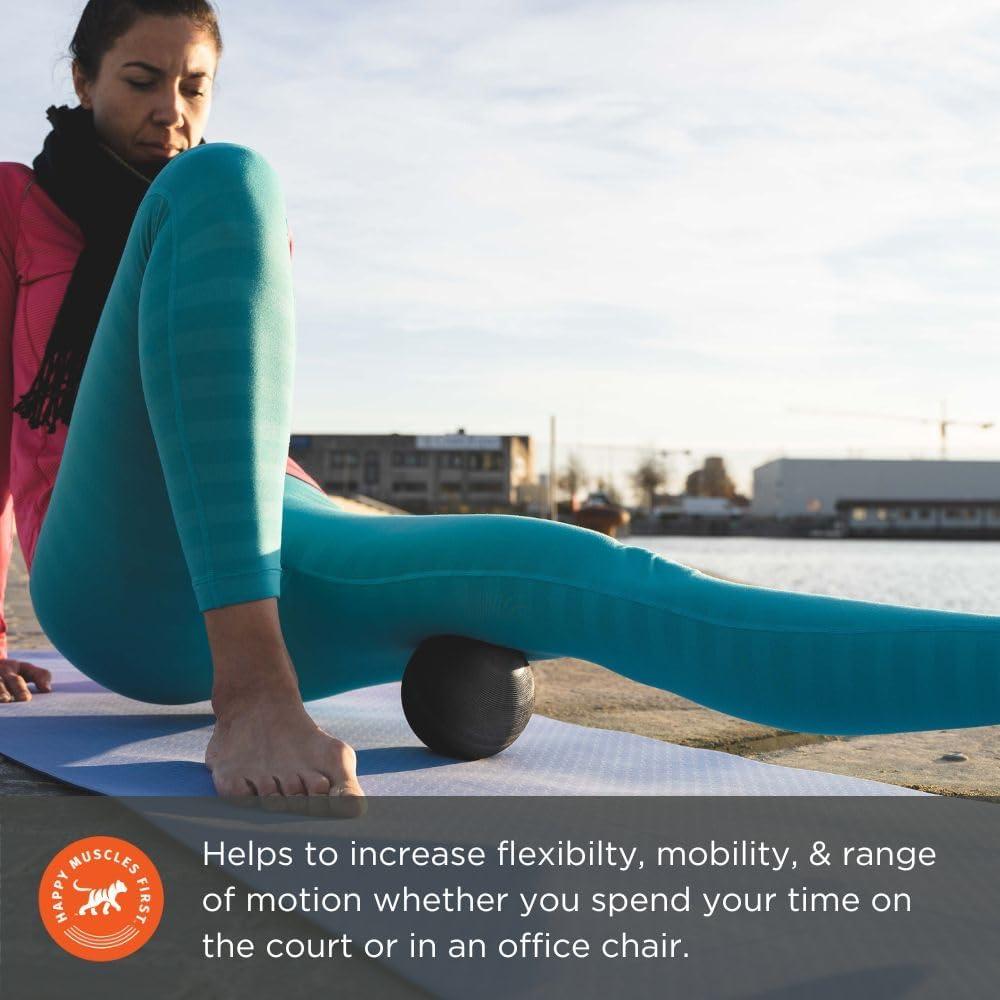 Pelota de Espuma Tiger Tail 5.0 para Masaje Muscular - Alivio Caderas, Espalda y Glúteos