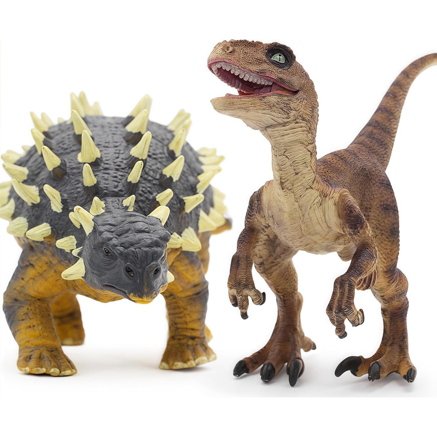 Figuras de Dinosaurios Gemini&Genius 2 Piezas Realistas
