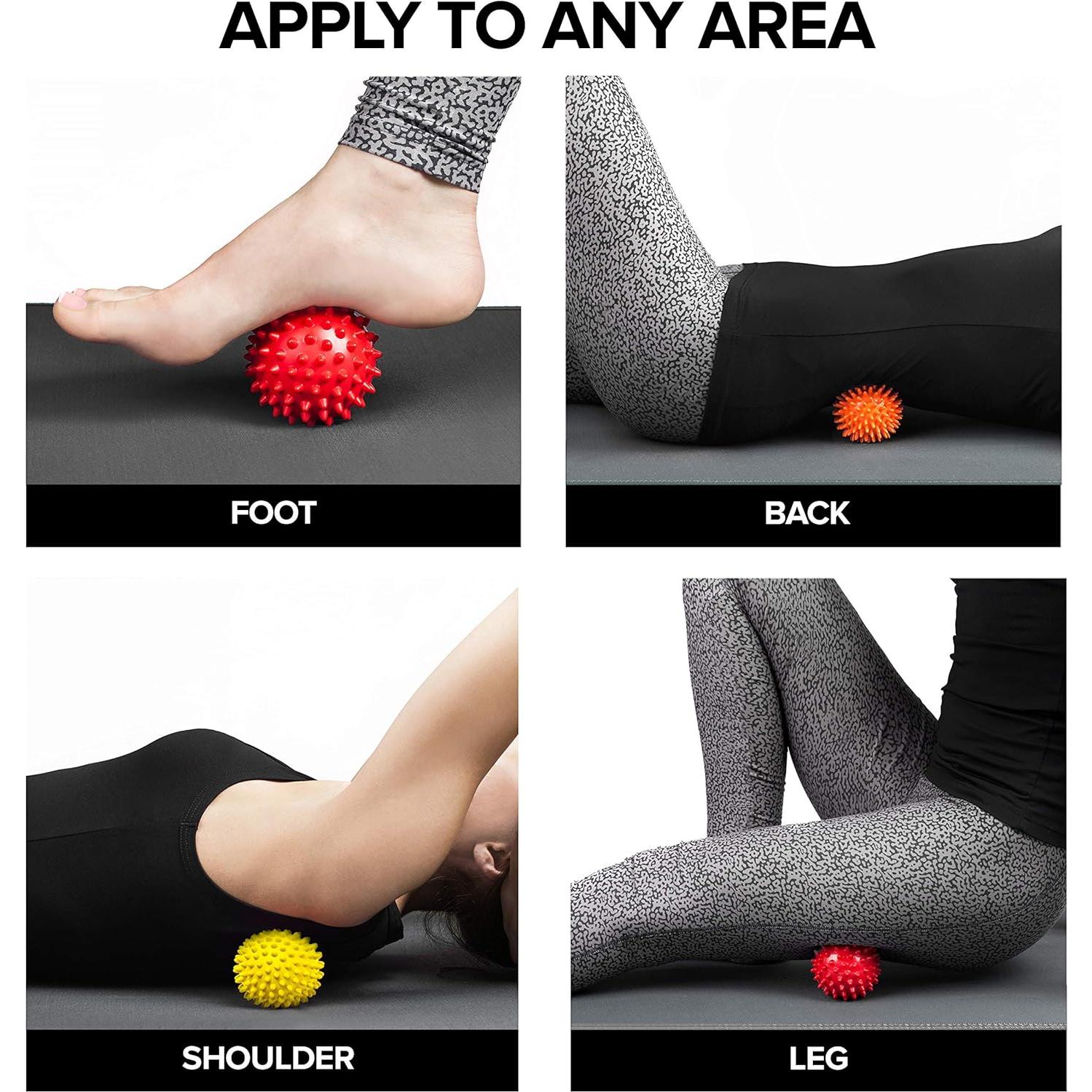 Pelotas de Masaje Espinosas Octorox - Firme, Mediana y Suave