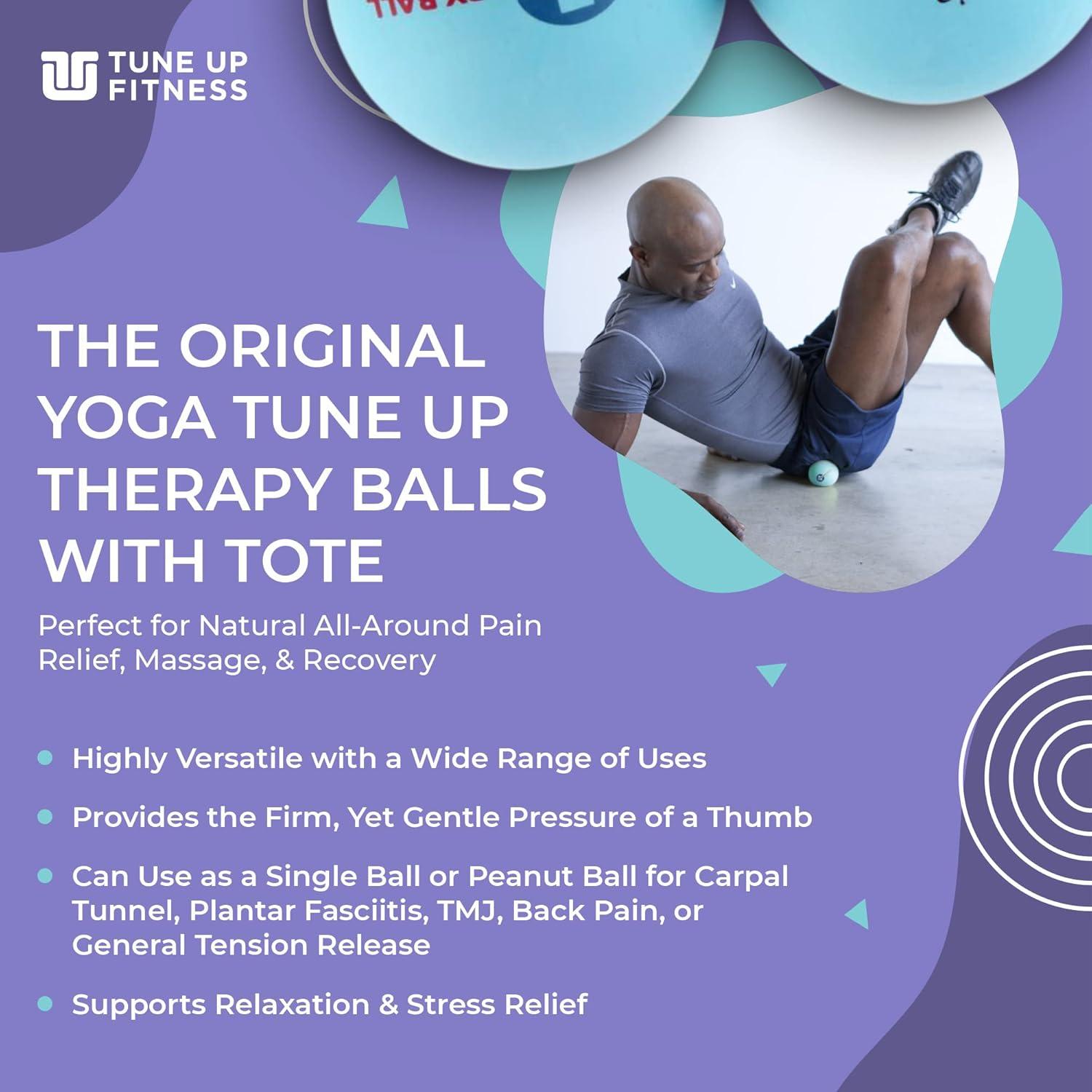 Bolas de Masaje Terapéutico Yoga Tune Up - 2.5" Azul Acuático