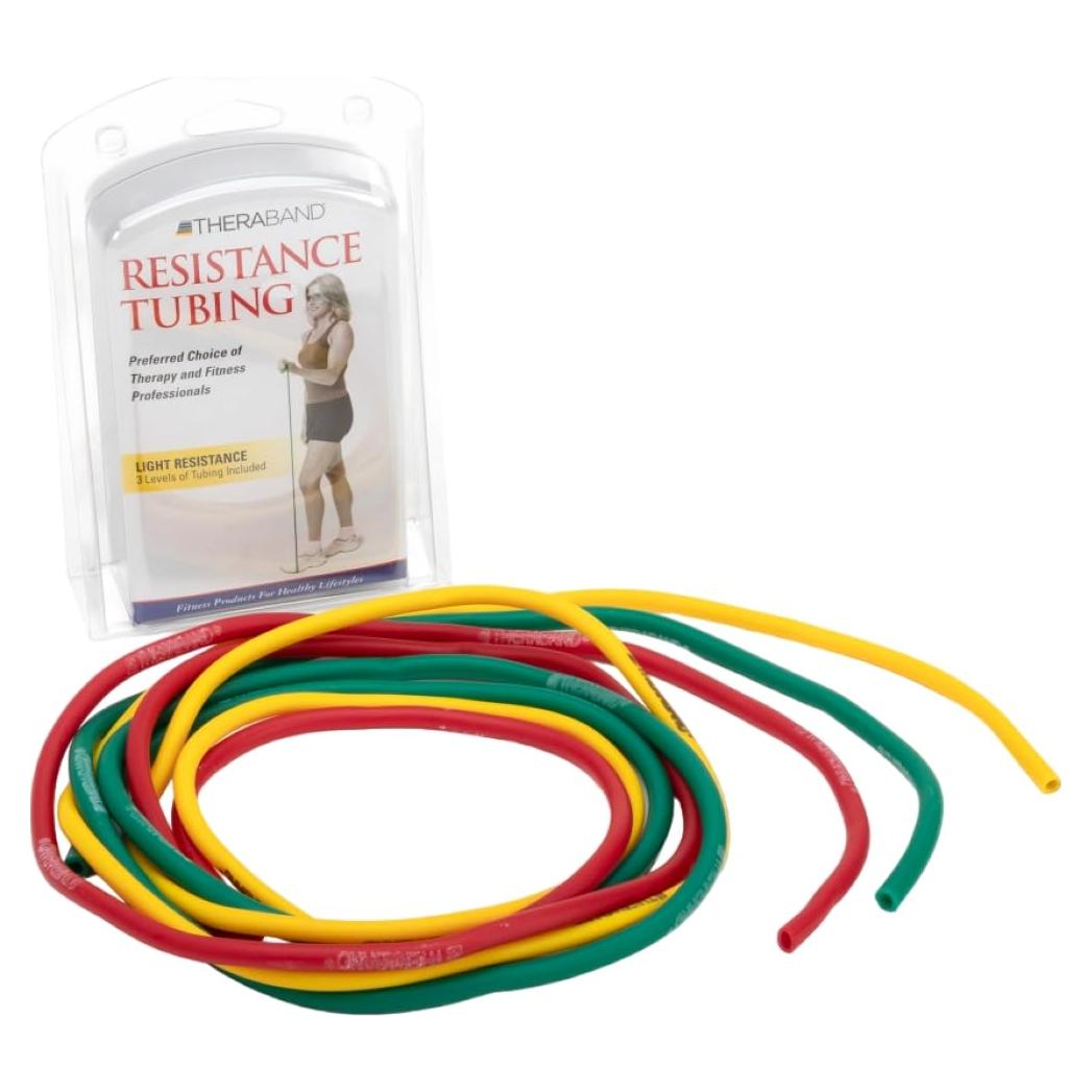 Tubo de Resistencia Theraband Profesional 1.5m Amarillo Rojo Verde