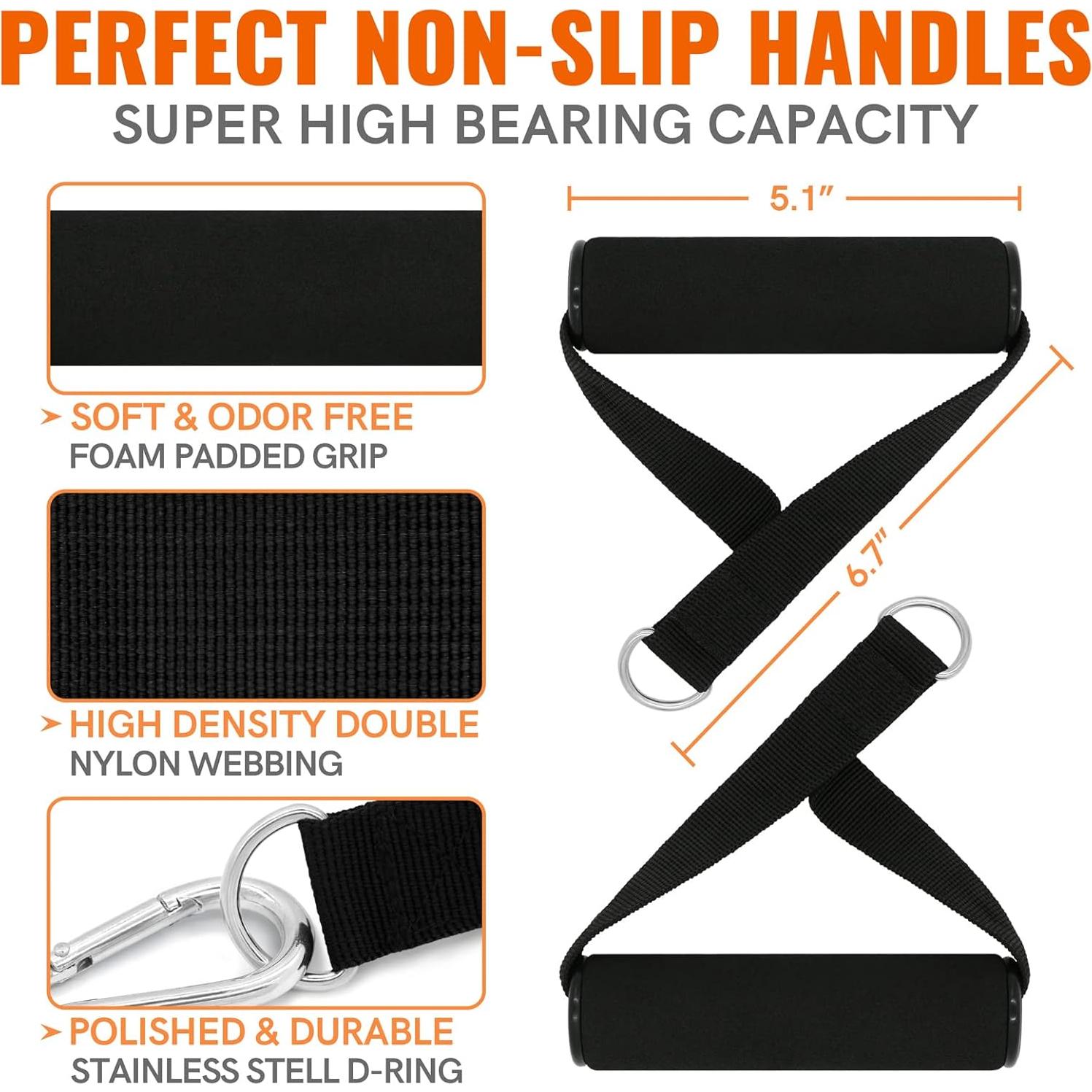 Bandas de Resistencia Aihoye 105LBS con Accesorios para Ejercicio