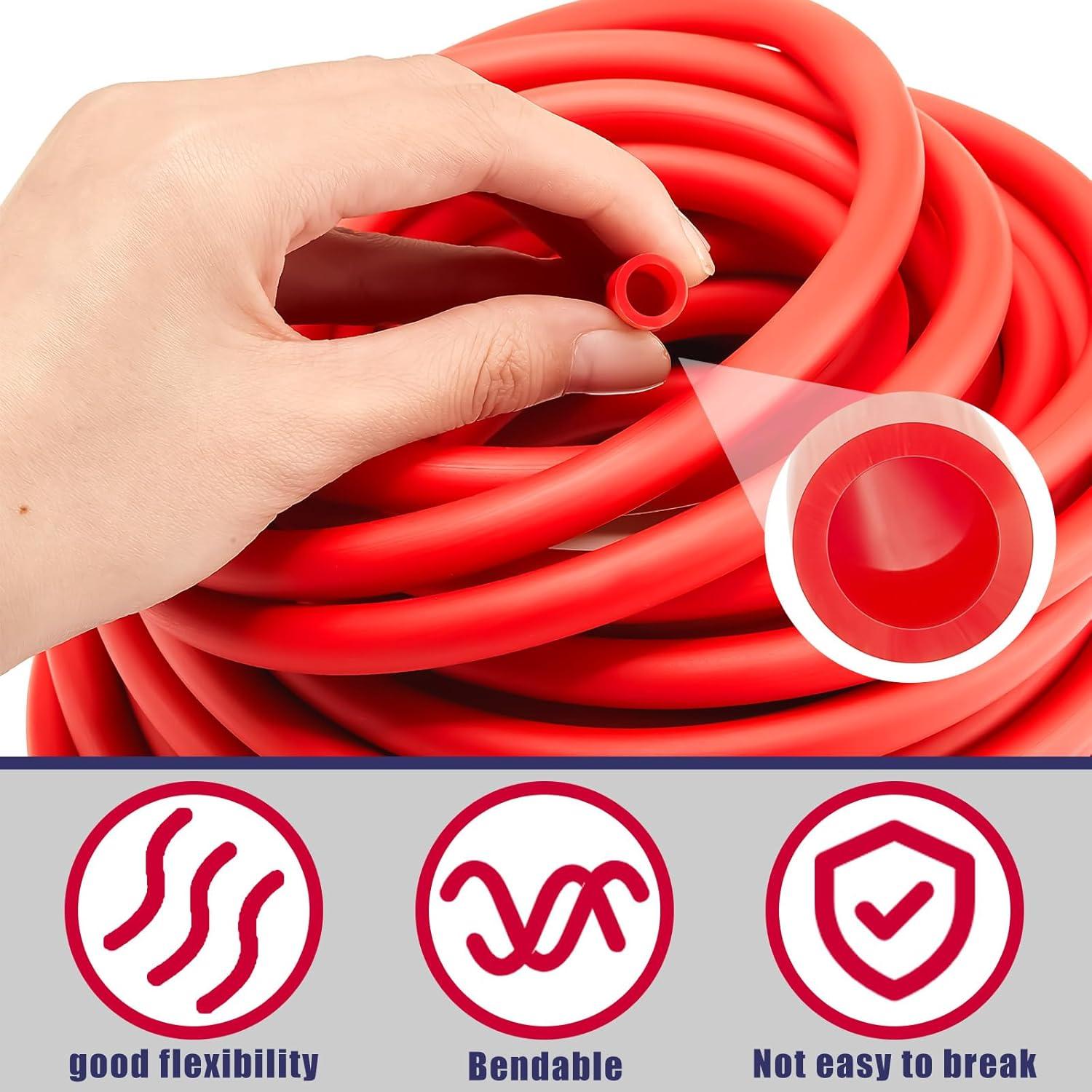 Rollo de Tubos de Resistencia Wesnoy 15.25m TPE Ligero Rojo
