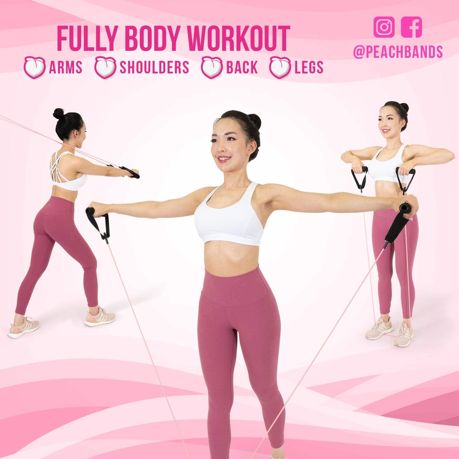 Conjunto de Bandas de Resistencia Peach - 3 Bandas + Ancla + Guía