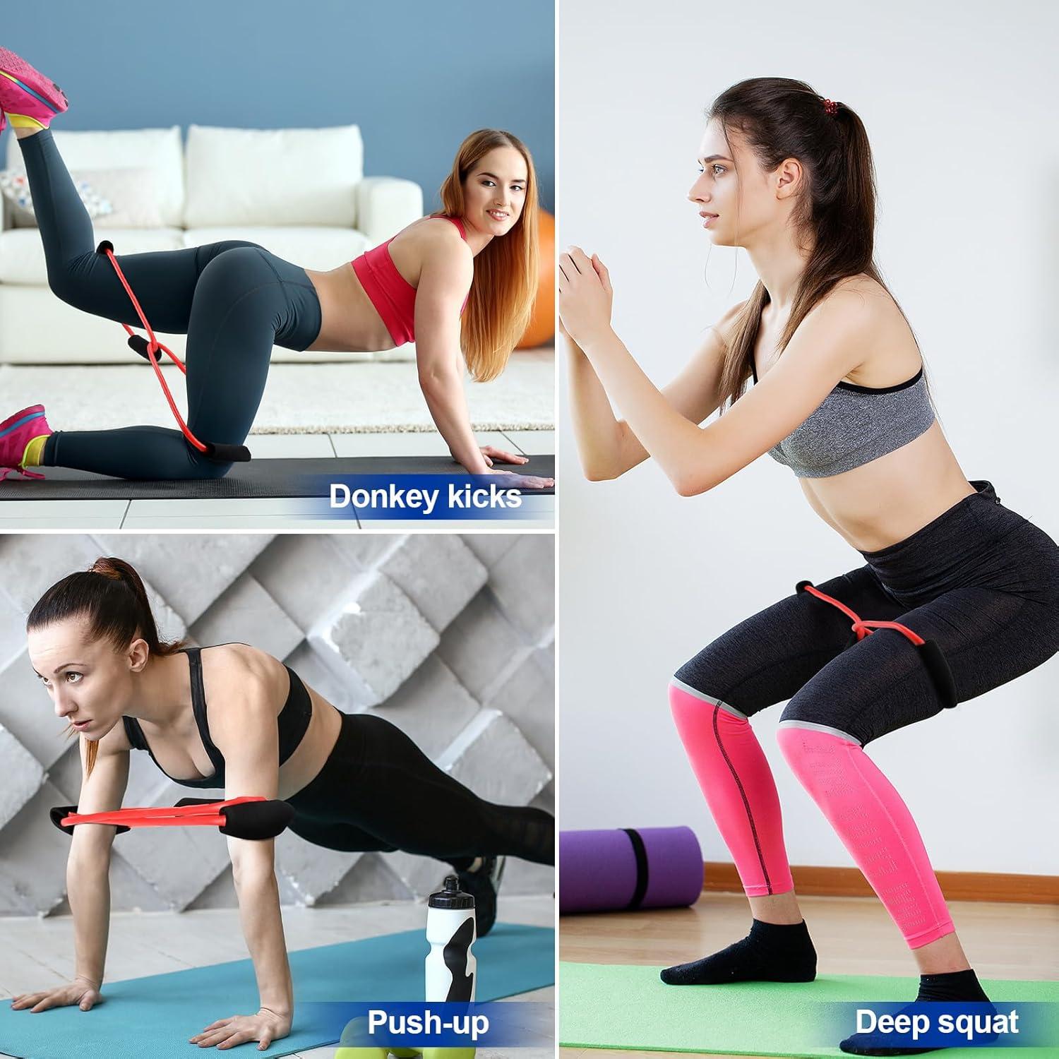 Banda de Resistencia Doble Tubo Seenelling Roja 70 cm