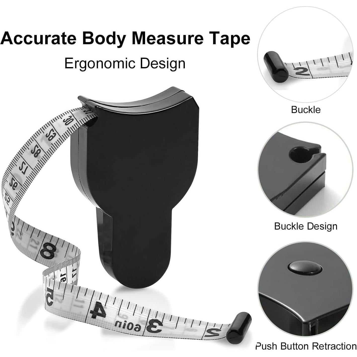 Calibrador de grasa corporal y cinta métrica 152.4 cm Qi