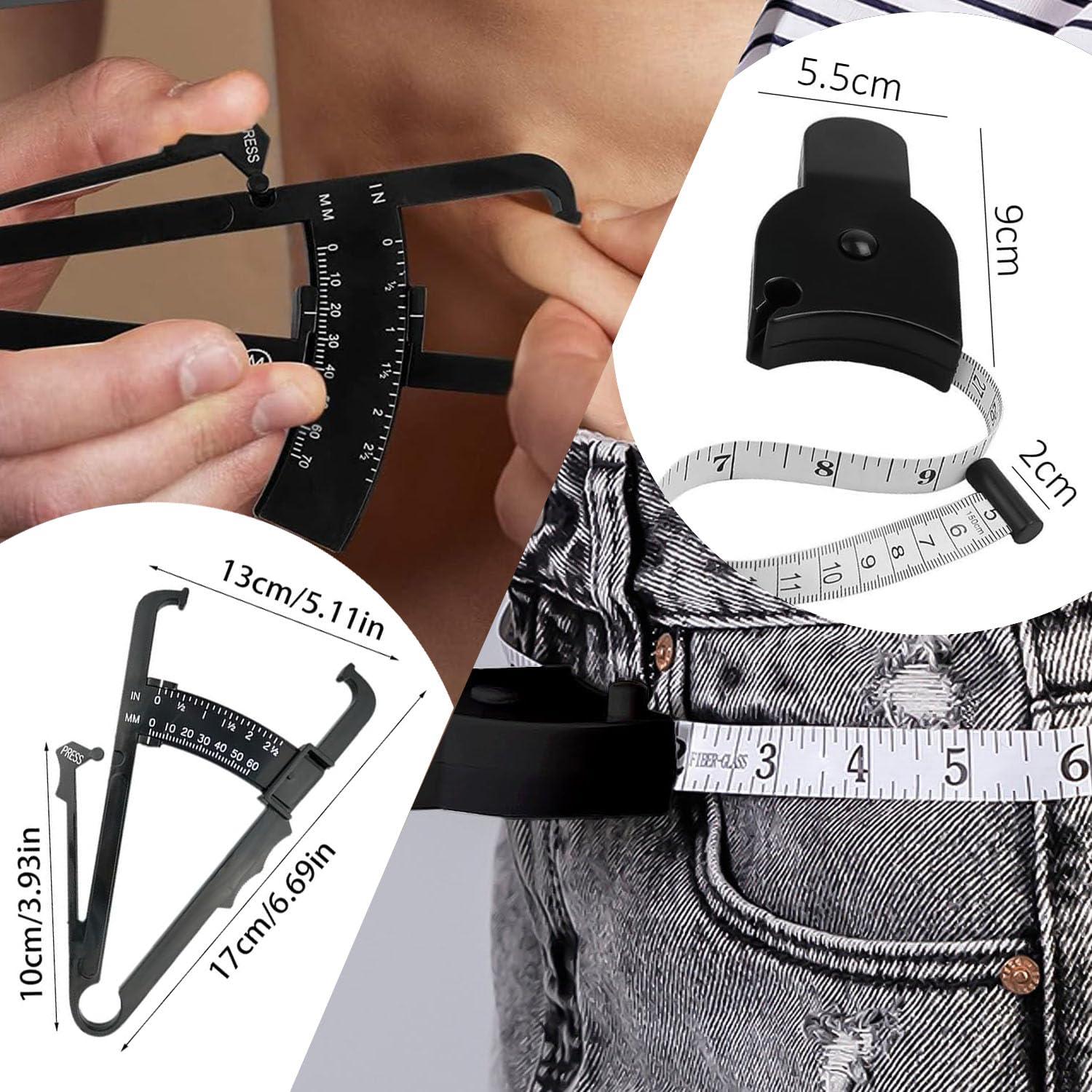 Calibrador de grasa corporal y cinta métrica 152.4 cm Qi