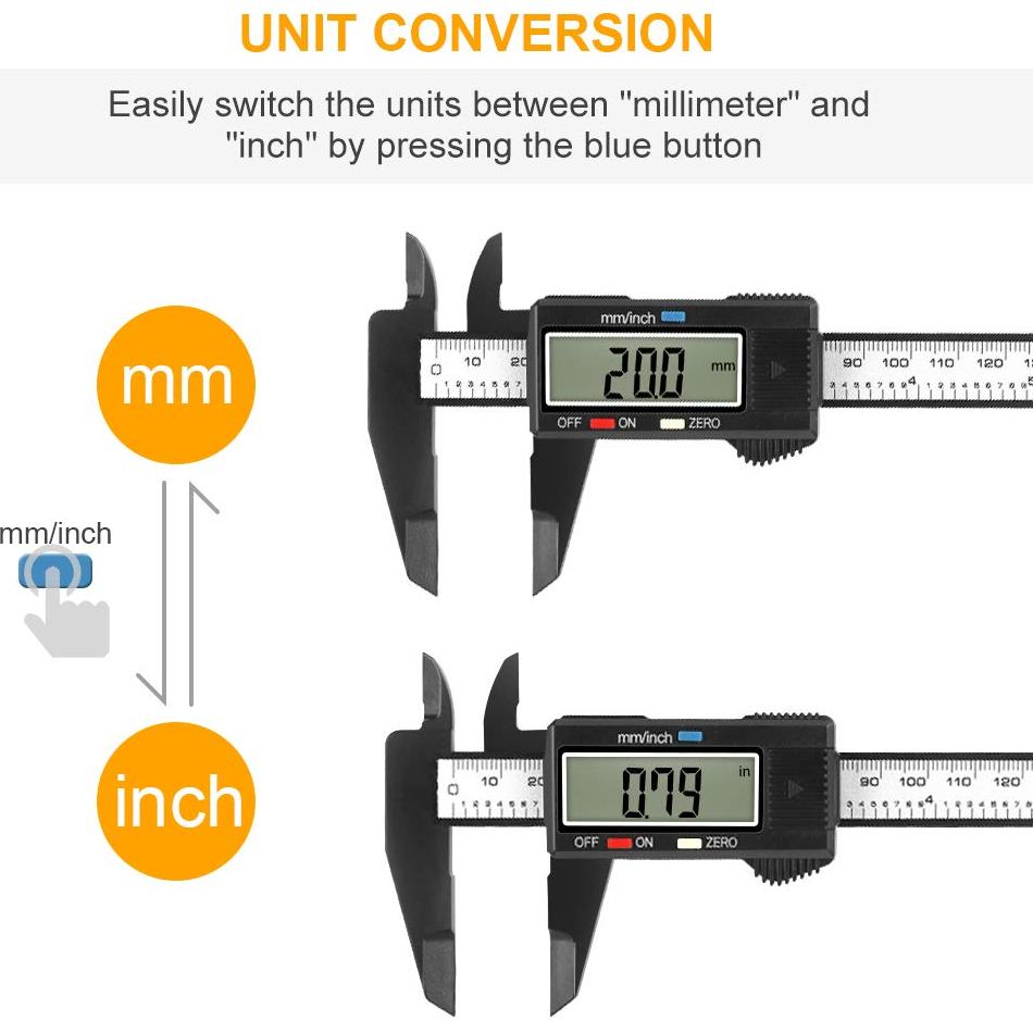 Calibrador Digital Sangabery 15.24 cm Pantalla LCD Grande
