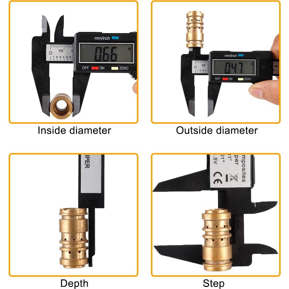 Calibrador Digital Sangabery 15.24 cm Pantalla LCD Grande