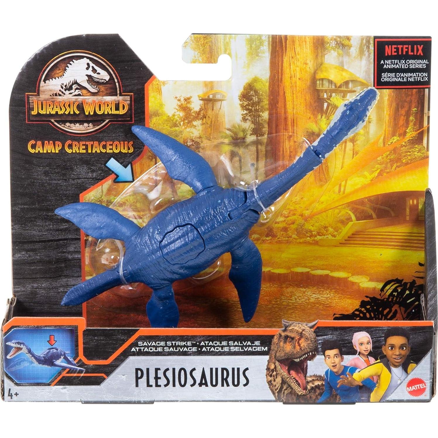 Figura de Acción Plesiosaurus Mattel Savage Strike 5.5 cm
