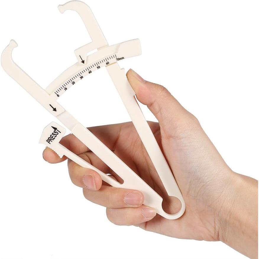 Calibrador de Grasa Corporal Dioche, Medición Precisa, Blanco