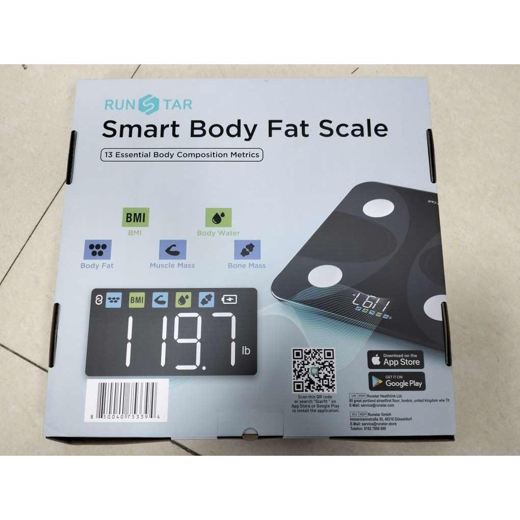 Báscula Digital RunSTAR con Pantalla Grande y Análisis Corporal