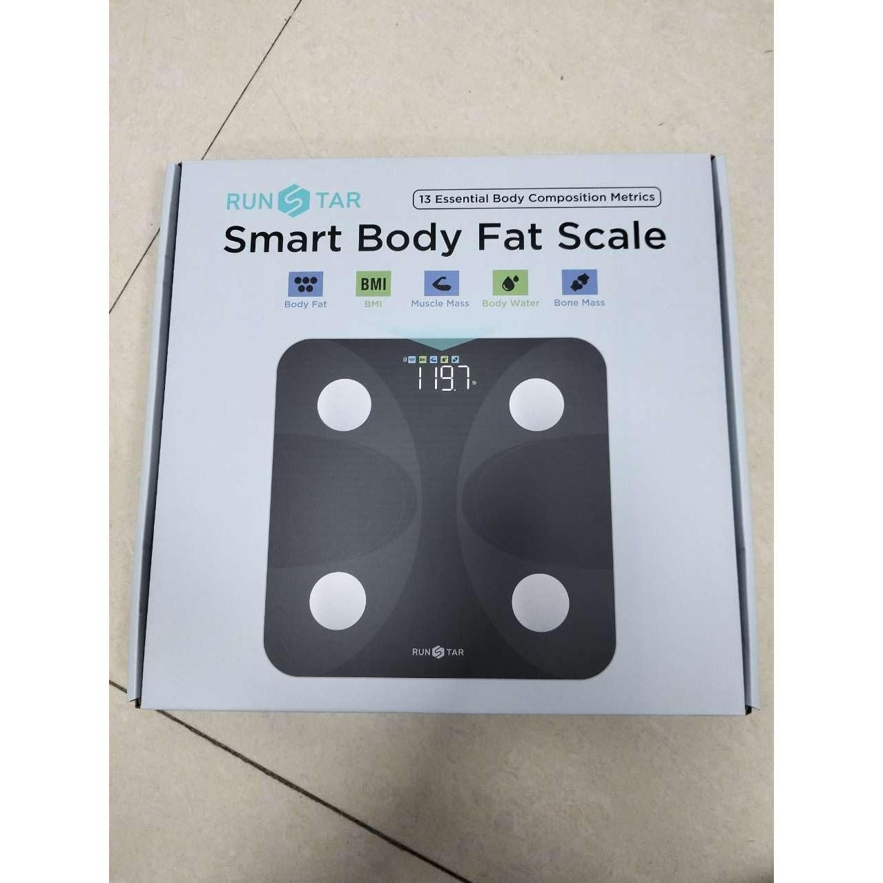 Báscula Digital RunSTAR con Pantalla Grande y Análisis Corporal