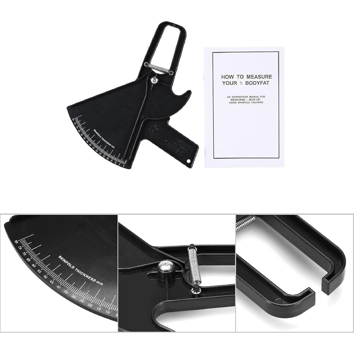 Calibrador de Grasa Corporal Yinhing 0-80mm Medidor de Pliegue