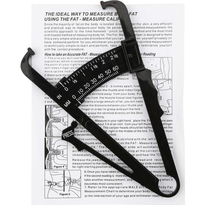 Juego de Calibrador de Grasa Corporal y Cinta Métrica 1.5m