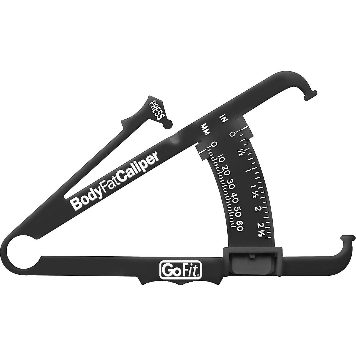Calibrador de Grasa Corporal GoFit GF-CAL - Negro, Instrucciones Incluidas