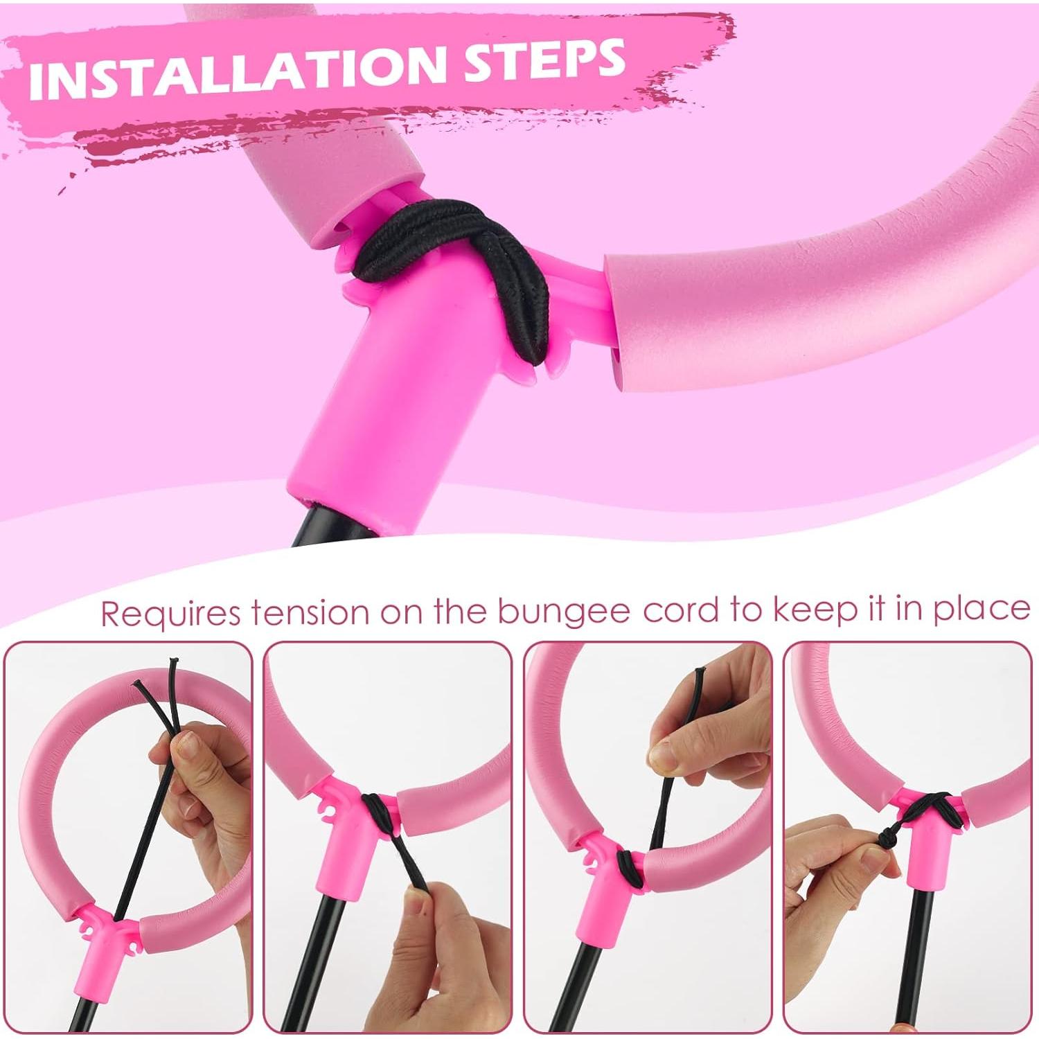 Pelota de Salto para Tobillo GleeGlow Rosa - Juguete Iluminado