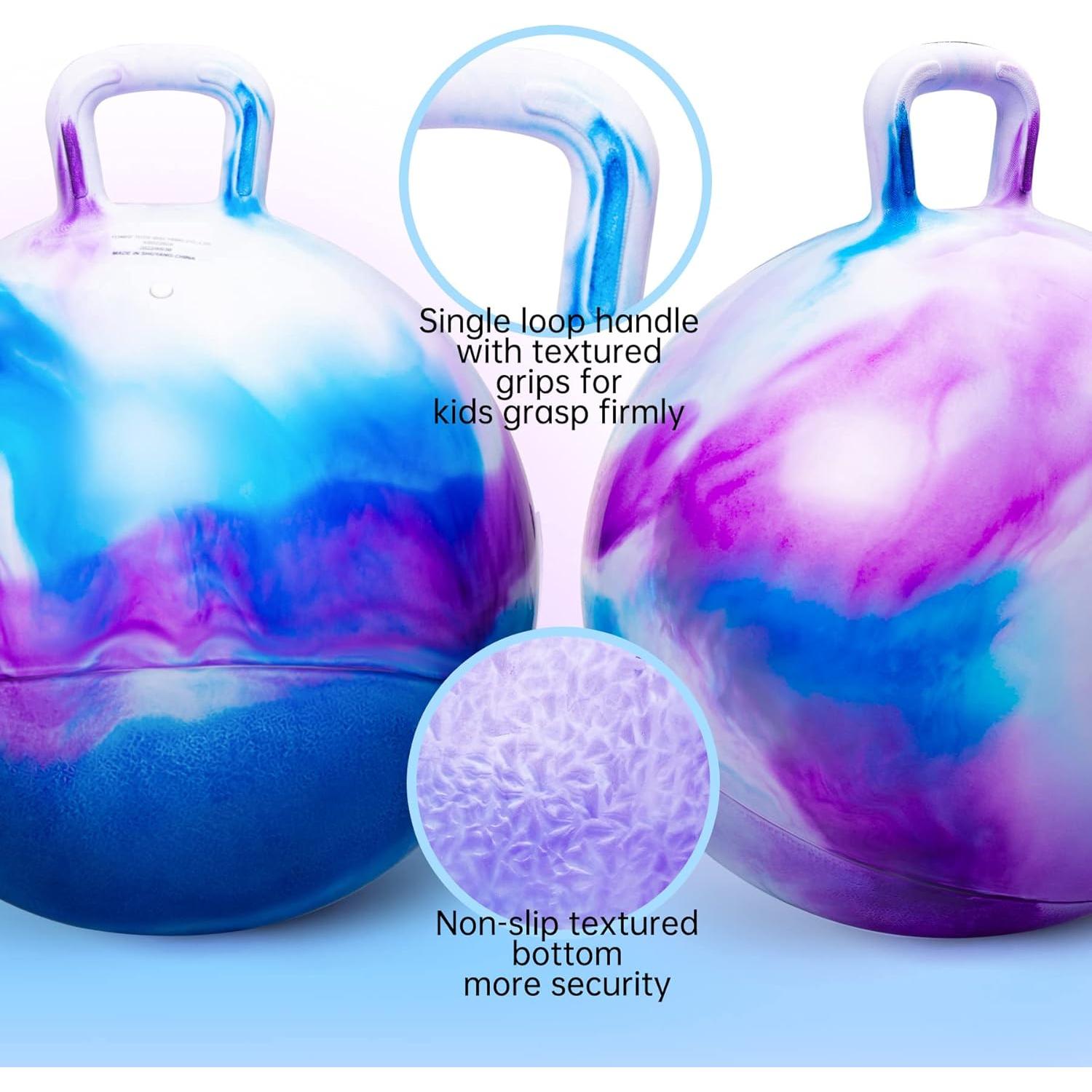 Bola Saltarina ZOOJOY 45cm con Mango para Niños 3-8 Años