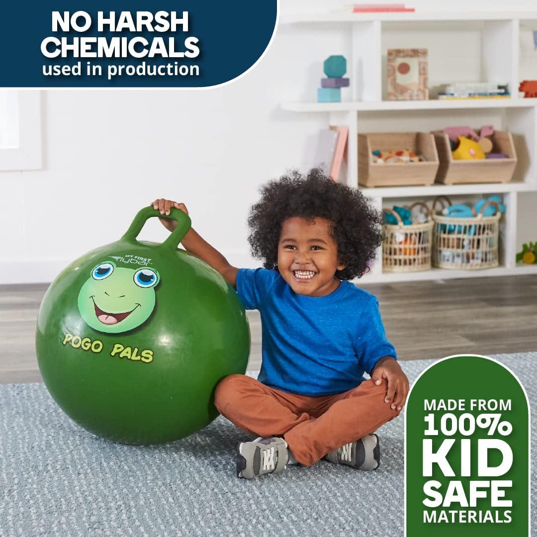 Pelota Rebotadora Flybar Hopper Ball Verde Rana - Juguete Infantil