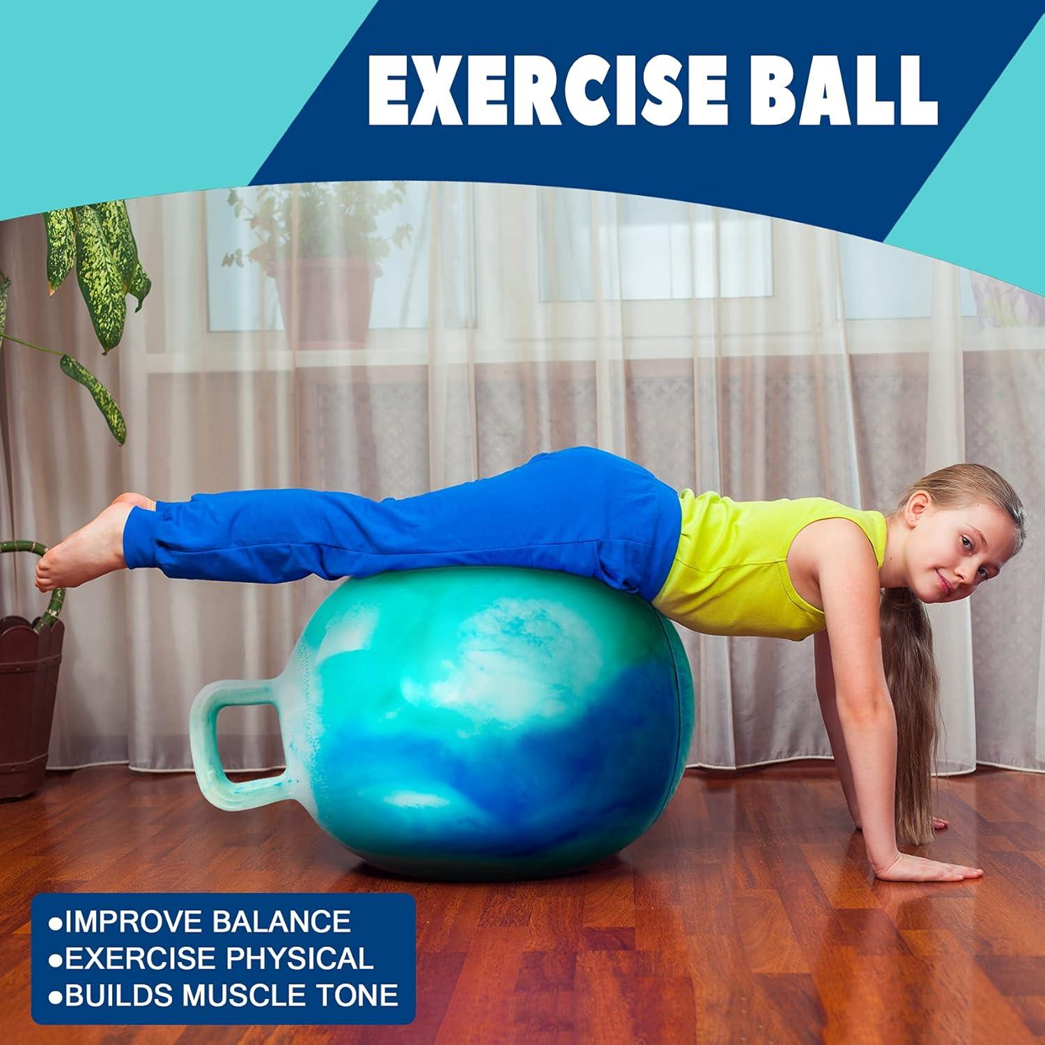 Bola Saltarina EVERICH 38 cm con Mango - Juguete Inflable para Niños