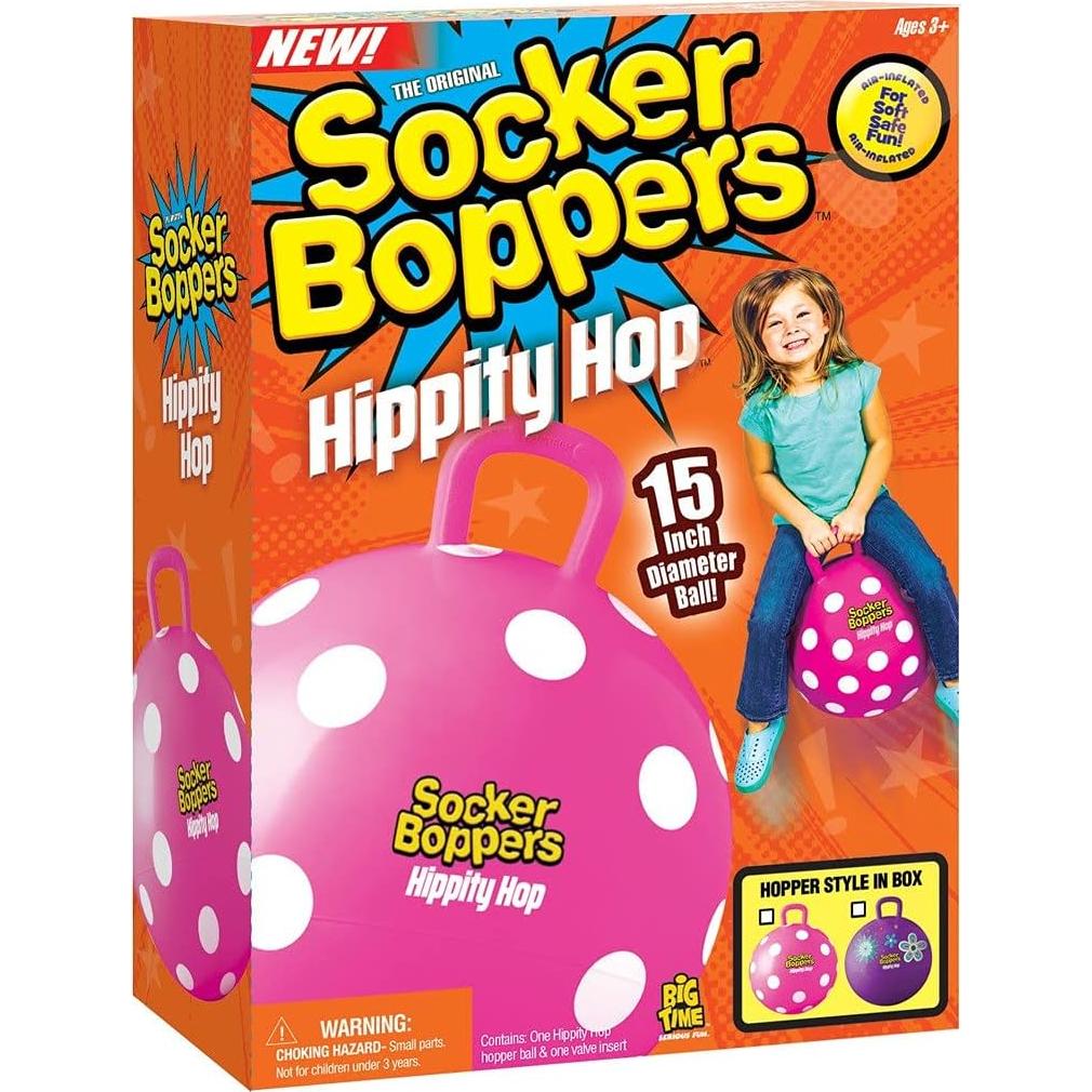 Pelota Inflable Socker Bopper 38 cm Lunares Rosados