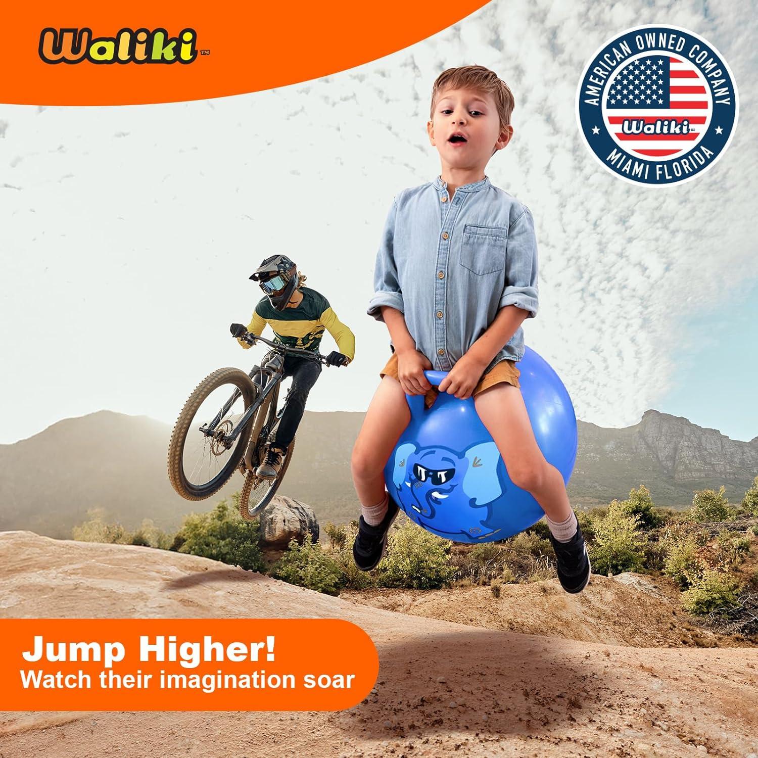 Pelota Saltarina Waliki 45 cm para Niños 3-6 Años Azul