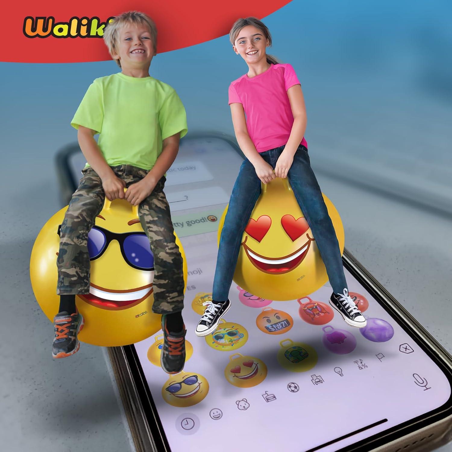 Pelota Saltarina Waliki 45CM para Niños 3-6 Años - Emoji 1