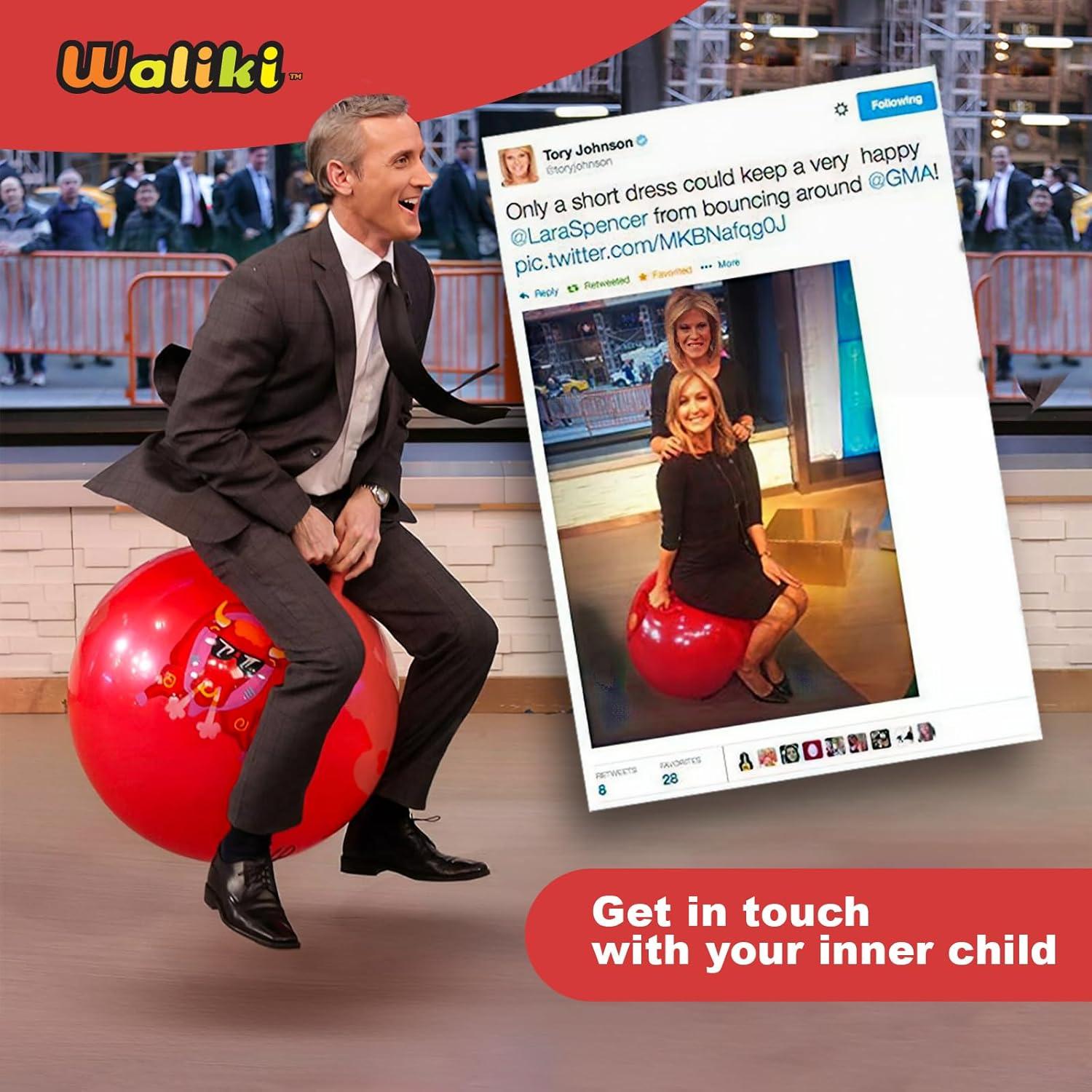 Pelota Saltarina Waliki 45CM para Niños 3-6 Años - Emoji 1