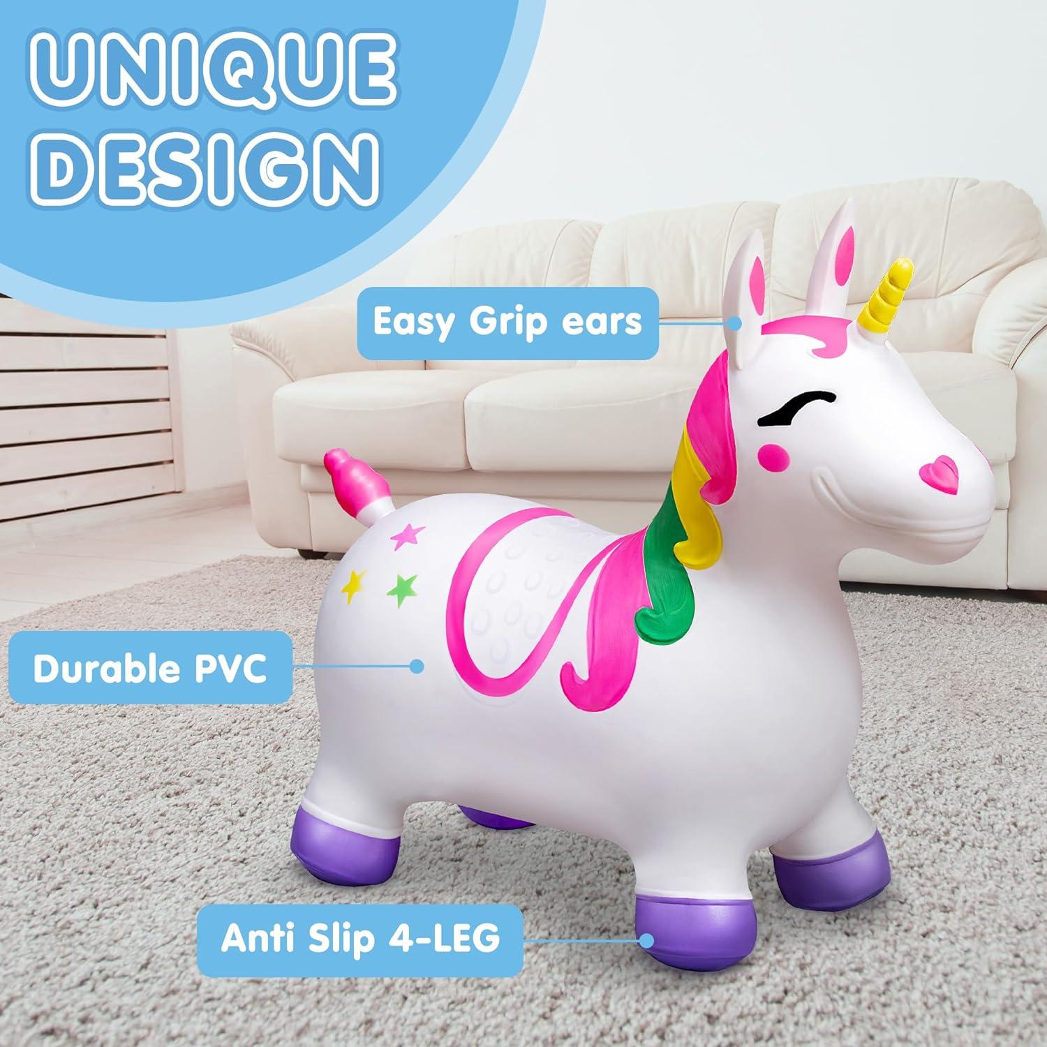 Caballo Unicornio Saltarín JOYIN Inflable 1.67 kg 61x61x51 cm