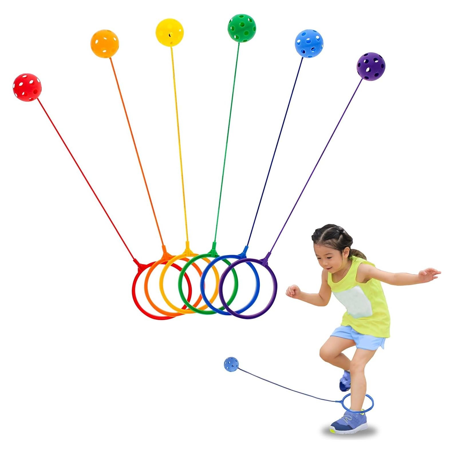 Juego de Pelota Saltarina ¡Sal de Ahí! 6 Colores para Niños y Adultos
