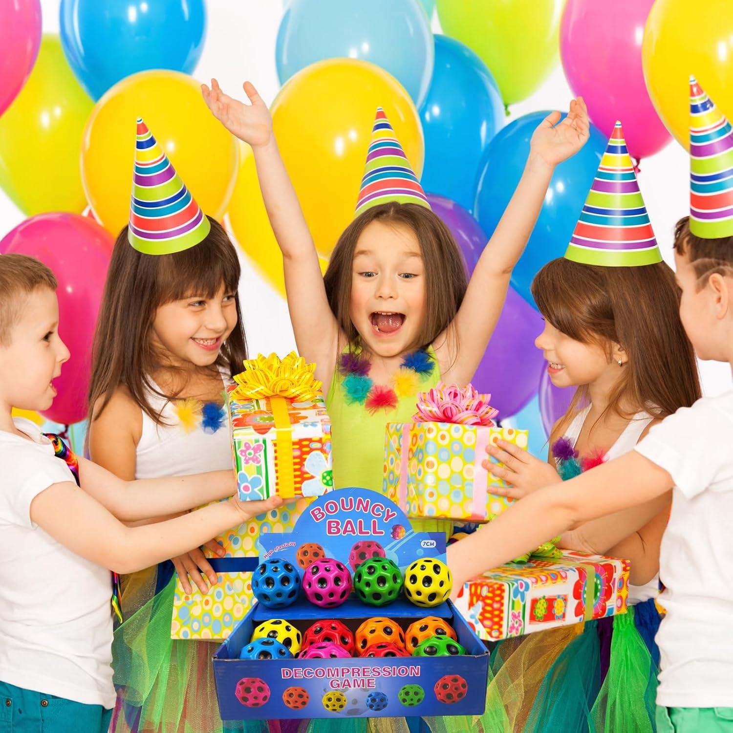 Pelotas Rebotadoras ZHEBAG 12 Unidades 6.86cm Espuma Coloridas