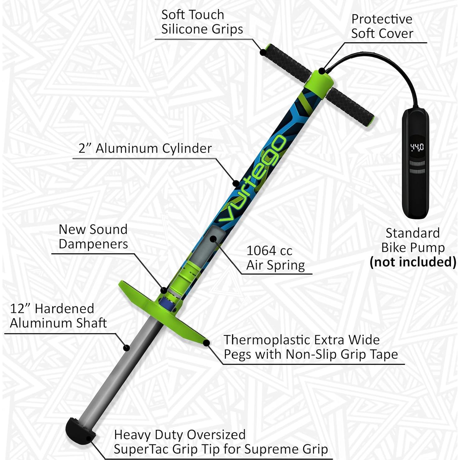 Pogo Stick Vurtego Slingshot - Resorte Ajustable 2.72kg