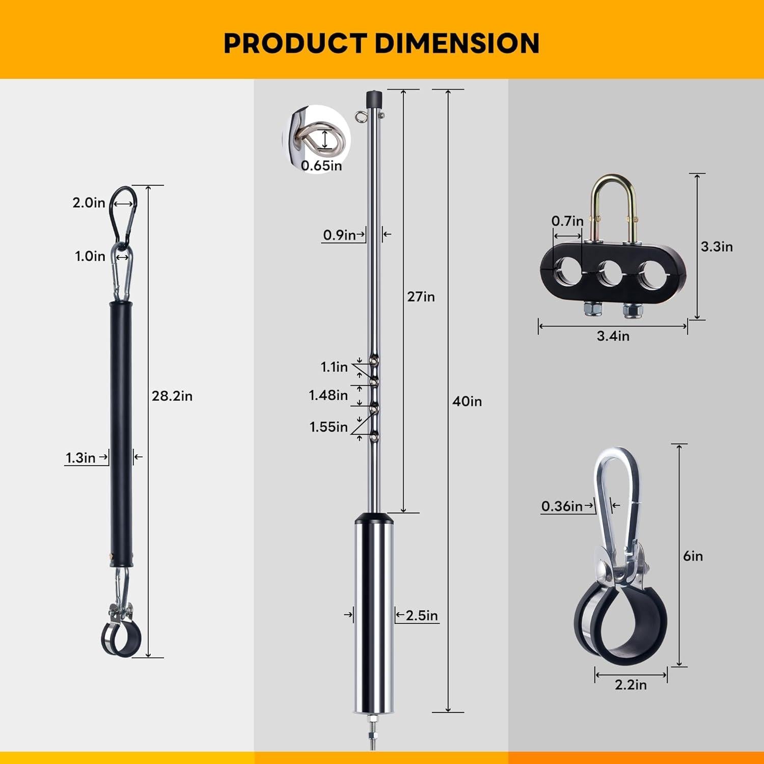 Pogo Stick 101 cm Dazakoot con Resorte Tierno de 40 cm