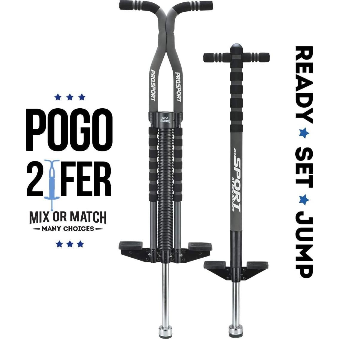 Pogo Stick Deportivo FILLBOSS - Paquete de 2, 5-9 años y Pro