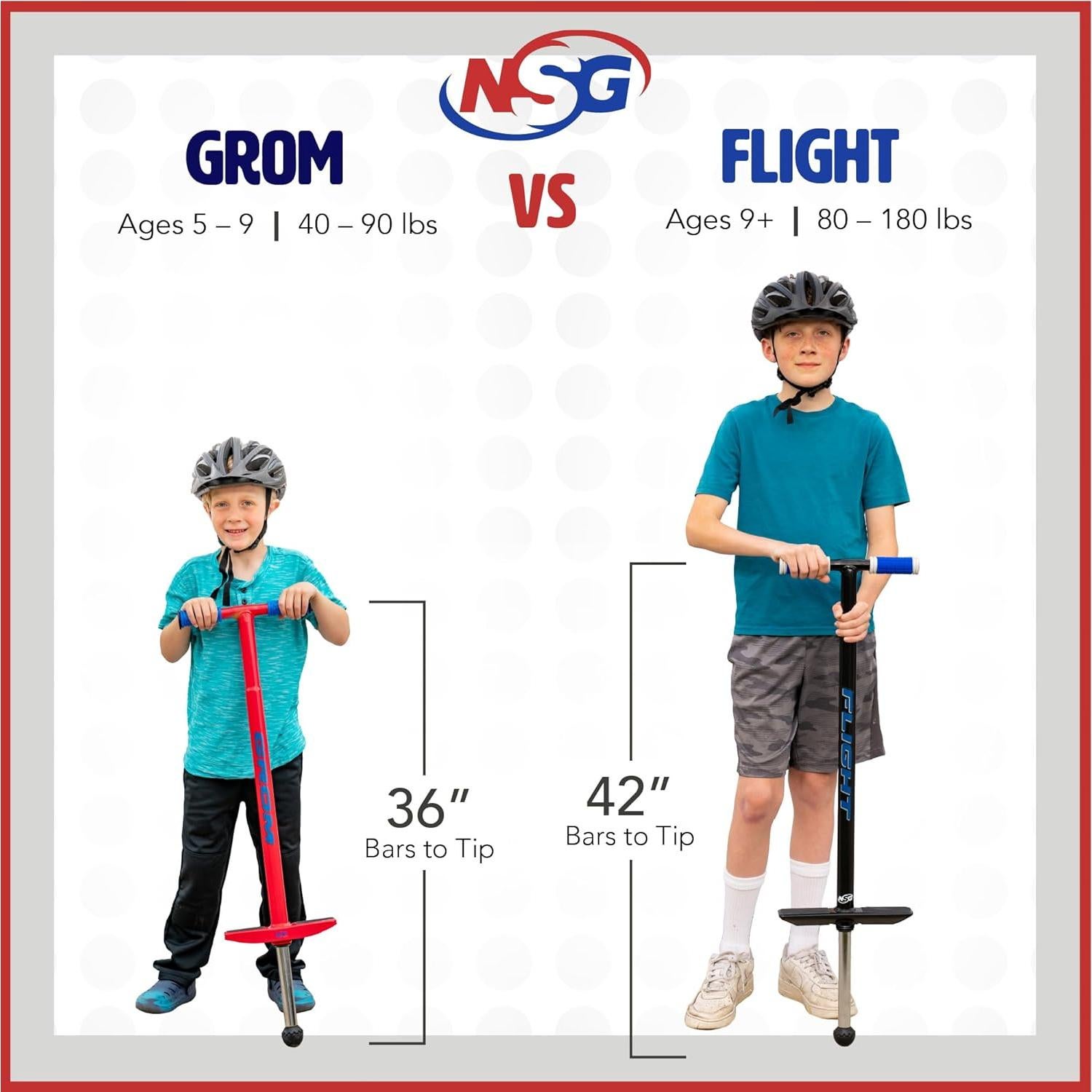 Pogo Stick NSG Flight Premium Performance Azul 36.3-81.6 kg