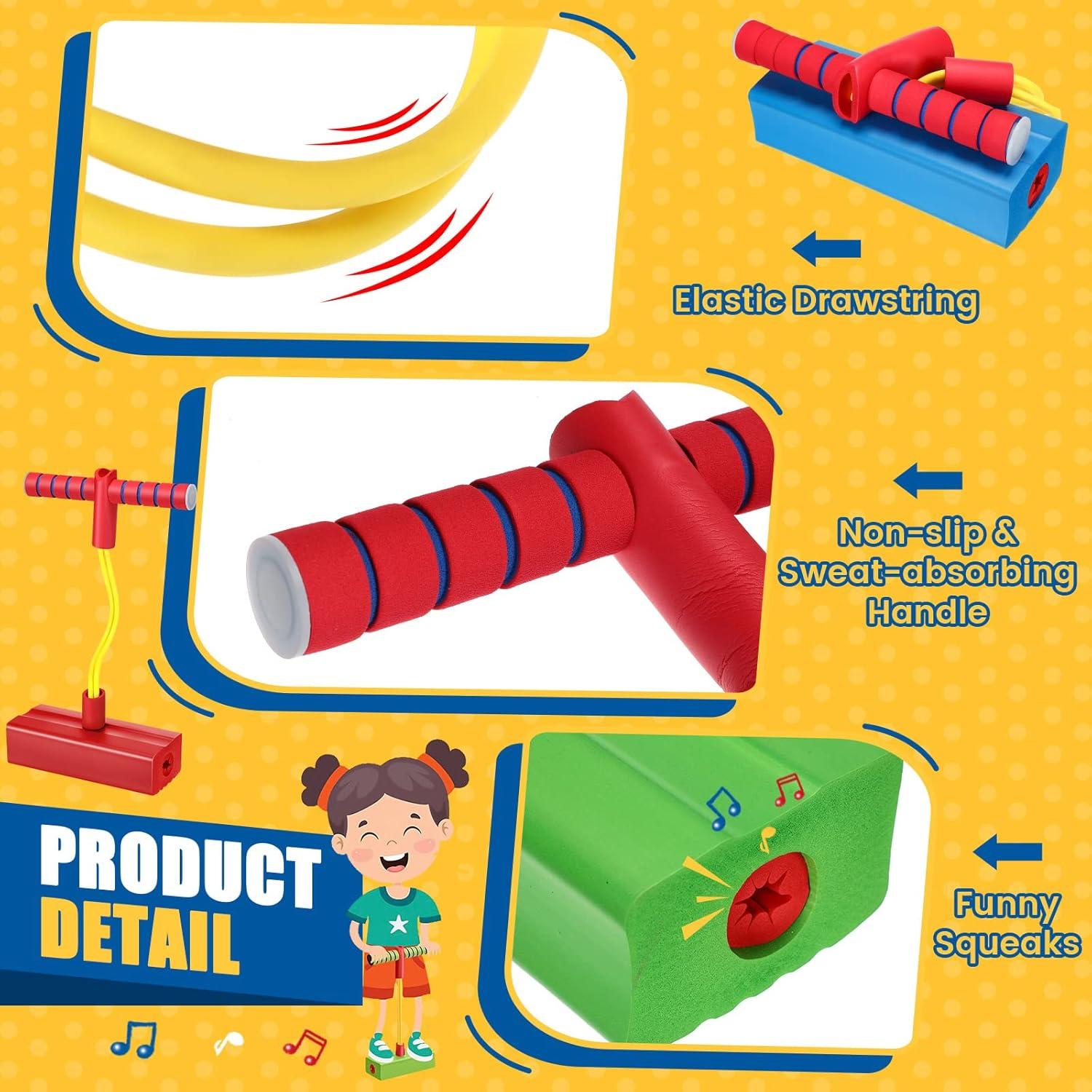 4 Piezas Saltadores de Pogo Foam Lewtemi para Niños y Adultos