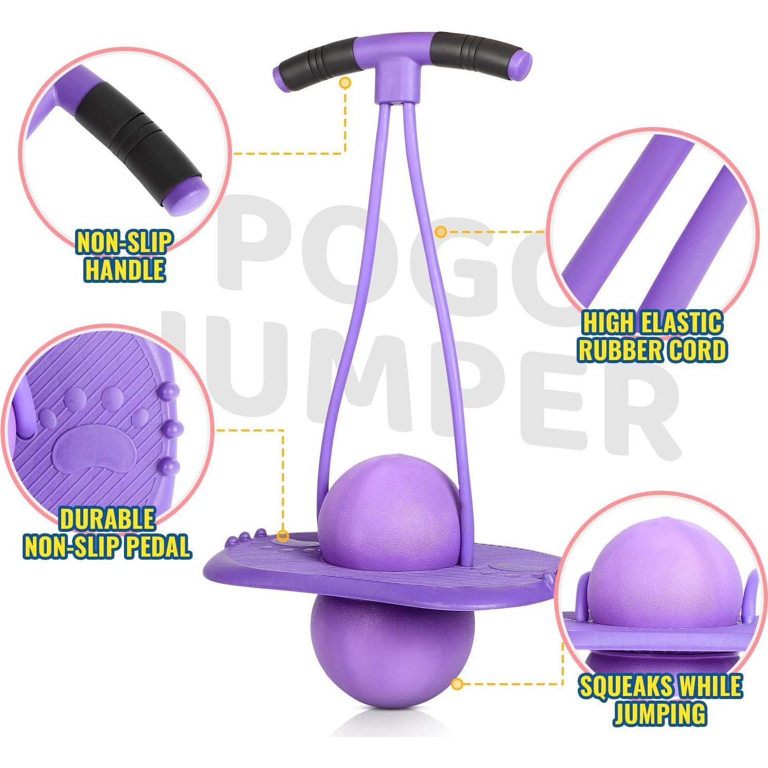 Pelota Pogo FAHKNS para Niños 5+ - Juguete Saltarín Resistente