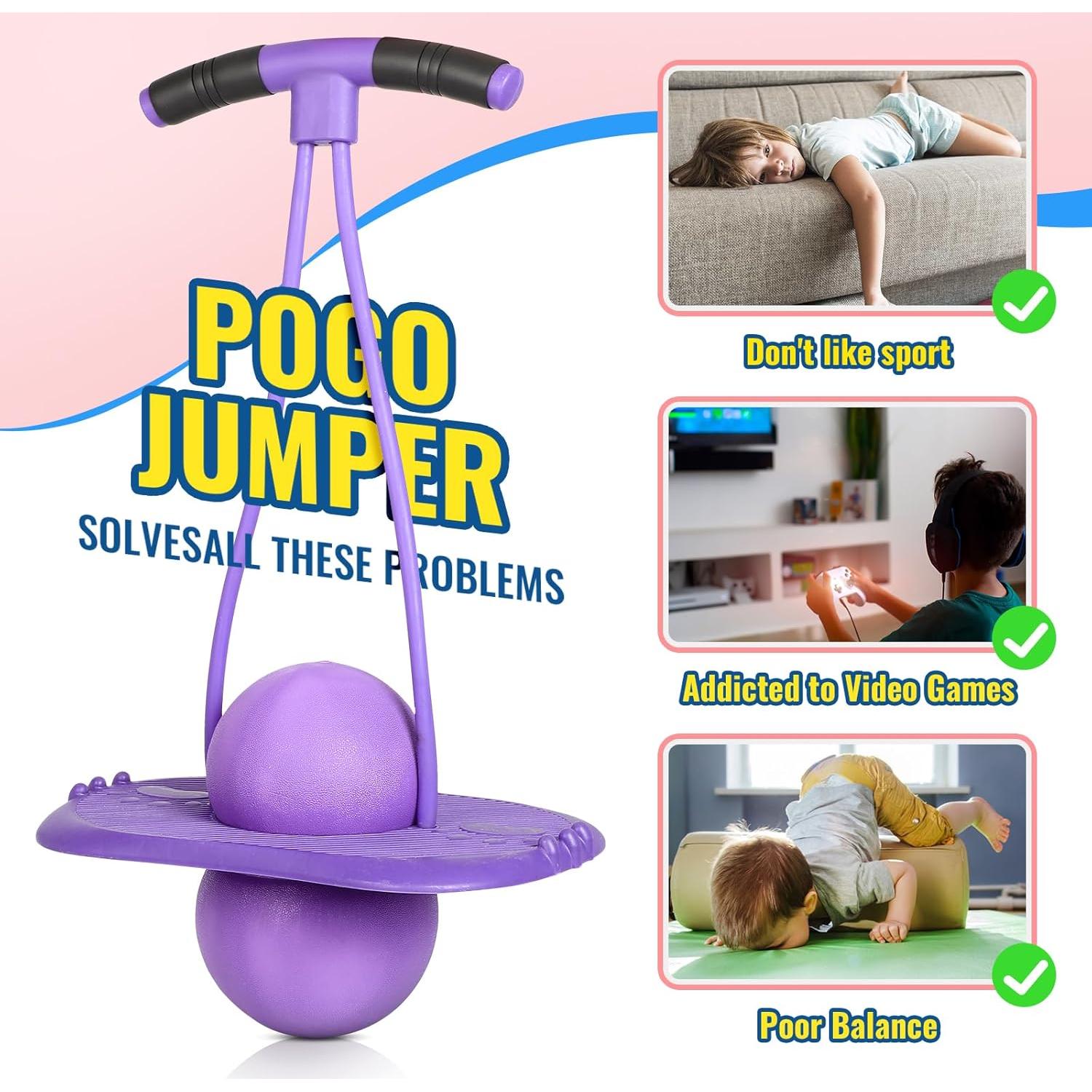 Pelota Pogo FAHKNS para Niños 5+ - Juguete Saltarín Resistente