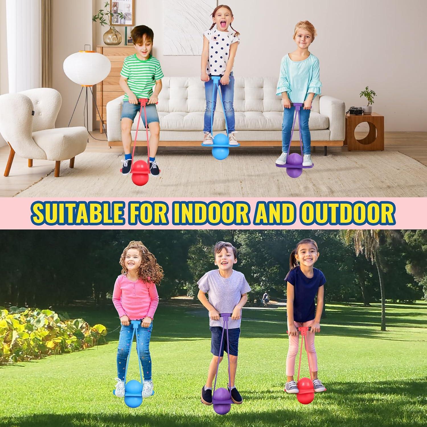 Pelota Pogo FAHKNS para Niños 5+ - Juguete Saltarín Resistente