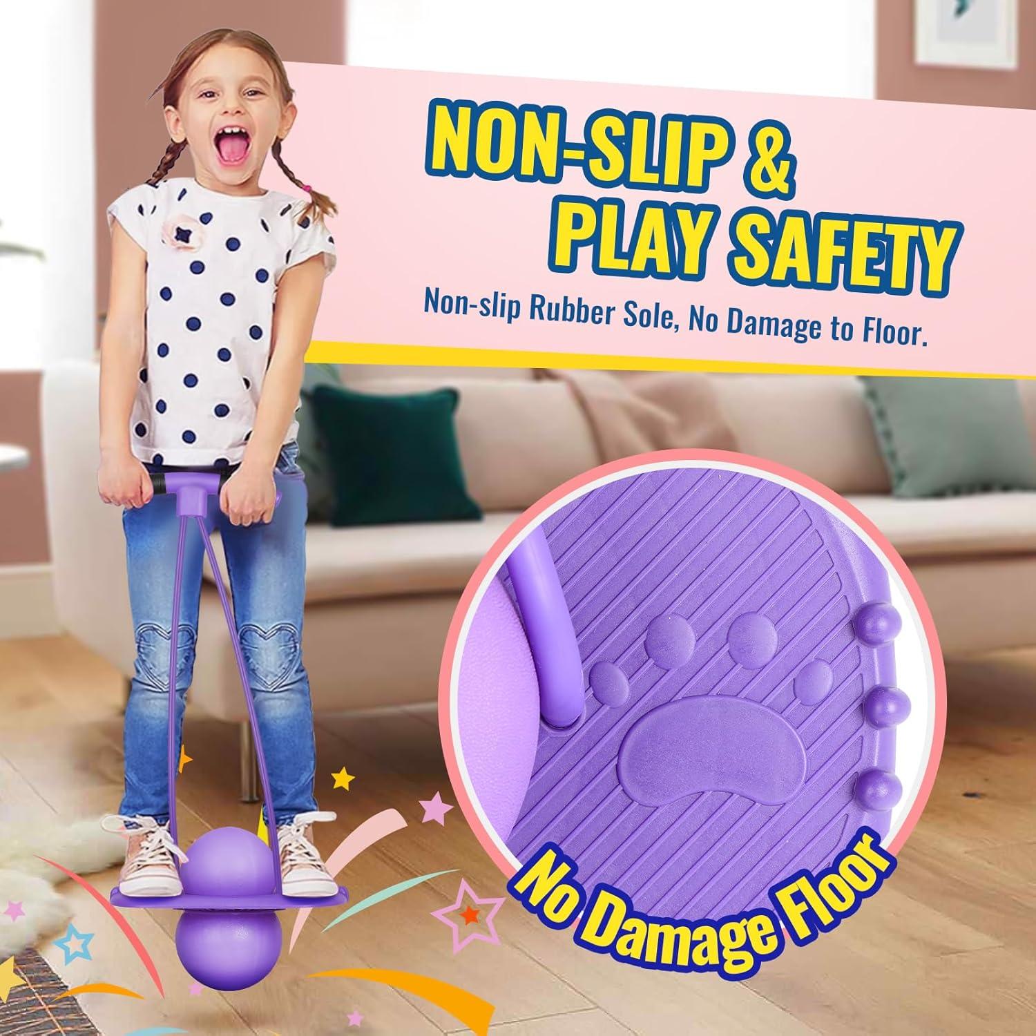 Pelota Pogo FAHKNS para Niños 5+ - Juguete Saltarín Resistente