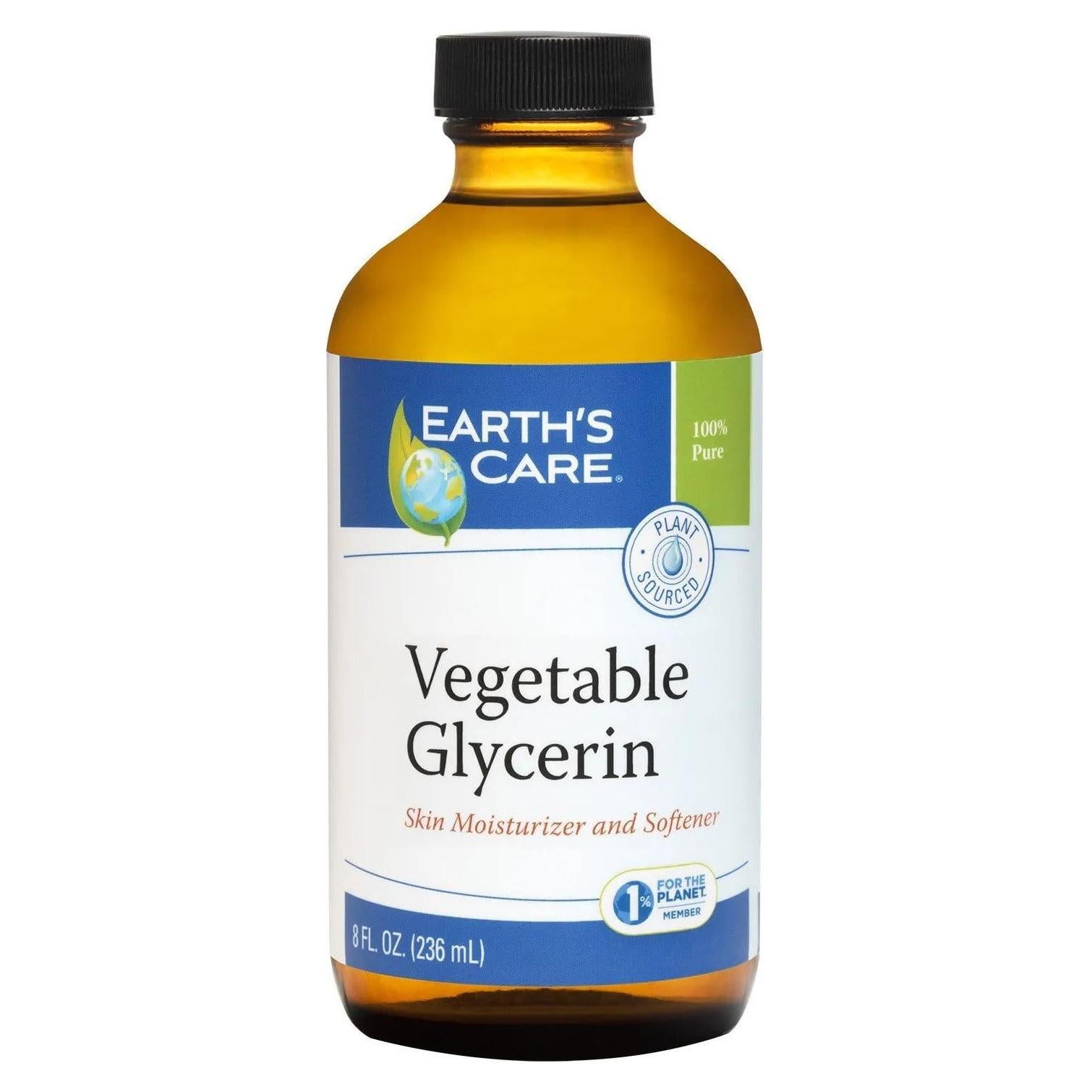Glicerina Vegetal 100% Pura Earth's Care 236.6 ML Hidratante