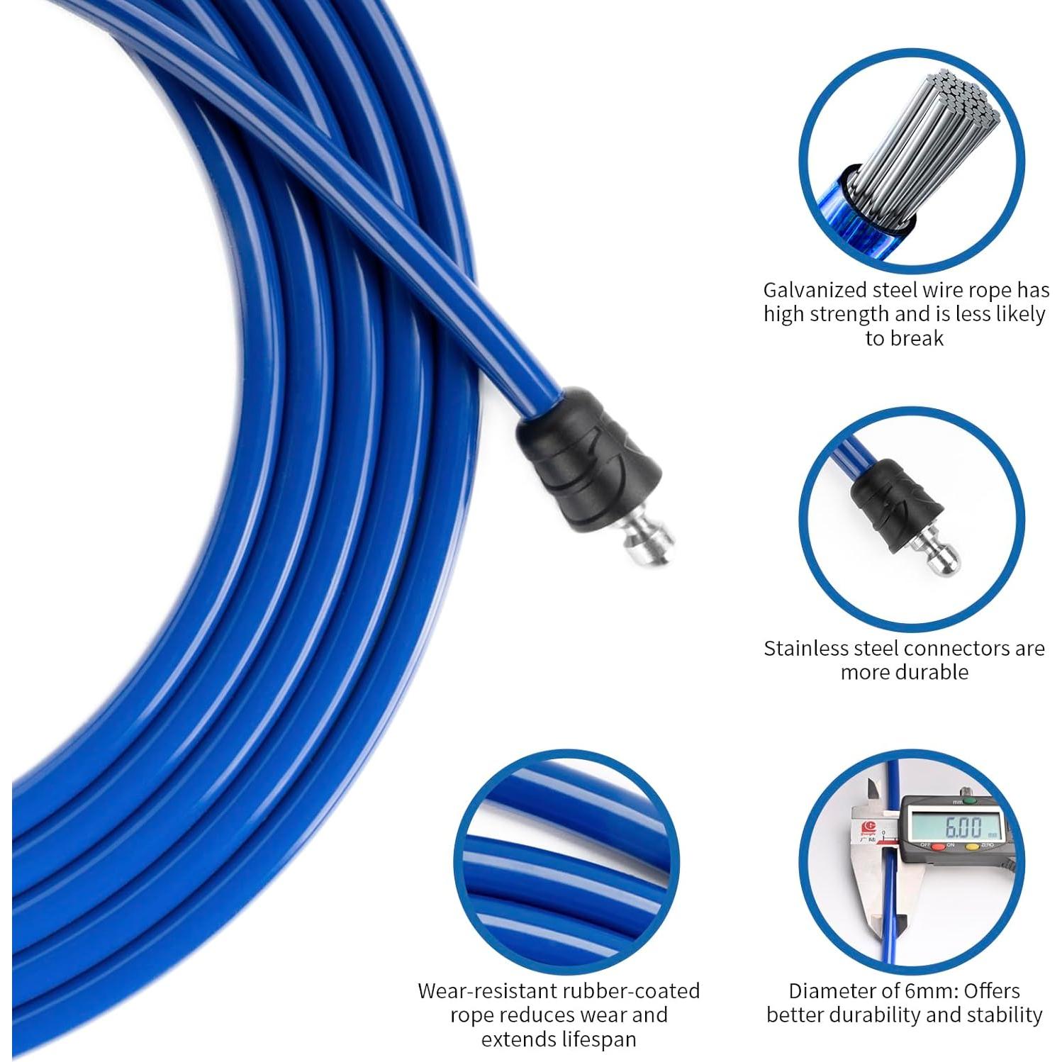 Cuerda de Salto con Peso Tofeer 279.4 cm para Fitness