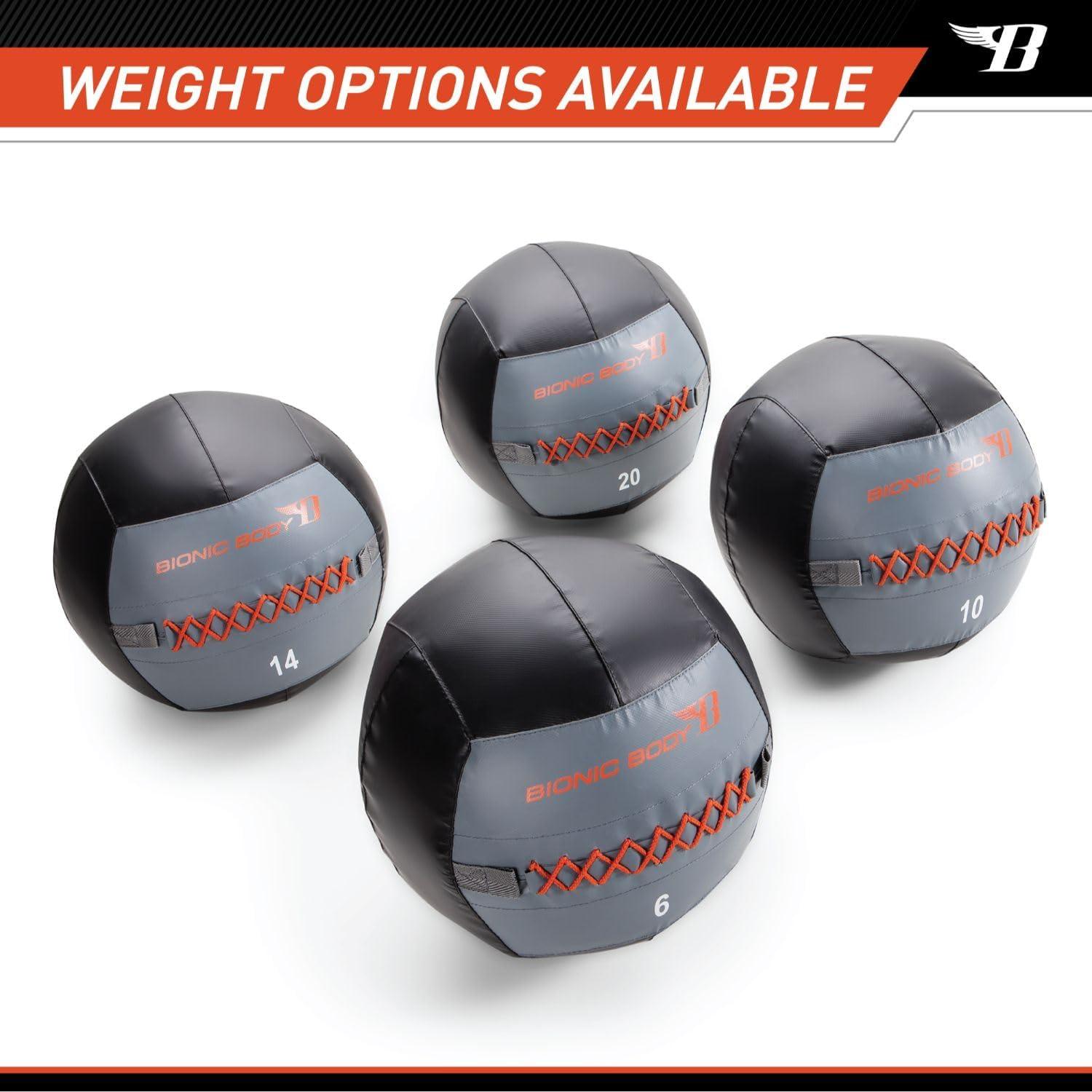 Bola de Medicina Suave Bionic Body 14 lb (6.35 kg) para Entrenamiento