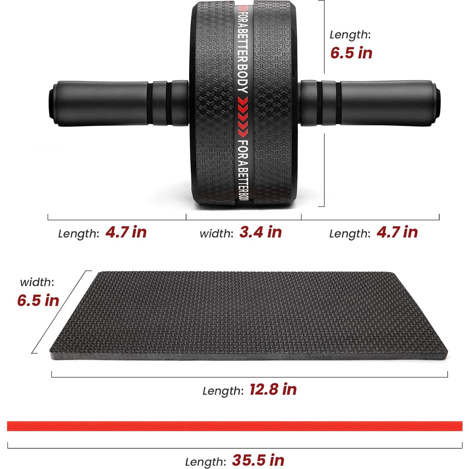Rueda de Abdominales NESOHC-LLEW 3.4" Mejorada, 222 kg