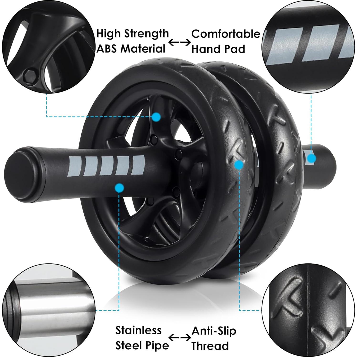 Rueda de Abdominales Arespark con Almohadilla y Mango de Espuma