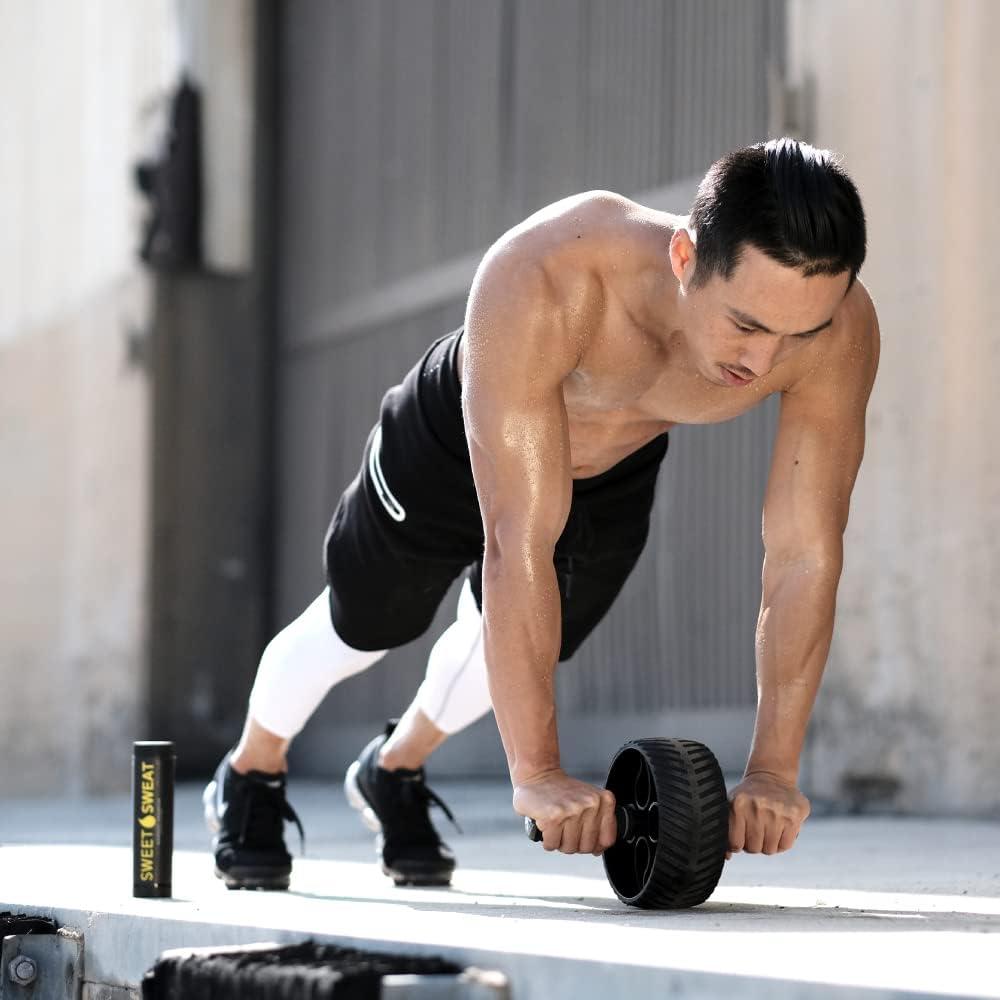 Rodillo de Abdominales Sweet Sweat - Rueda de 7.62 cm - Negro