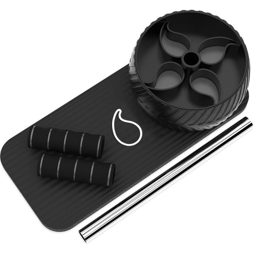 Rodillo de Abdominales Sweet Sweat - Rueda de 7.62 cm - Negro