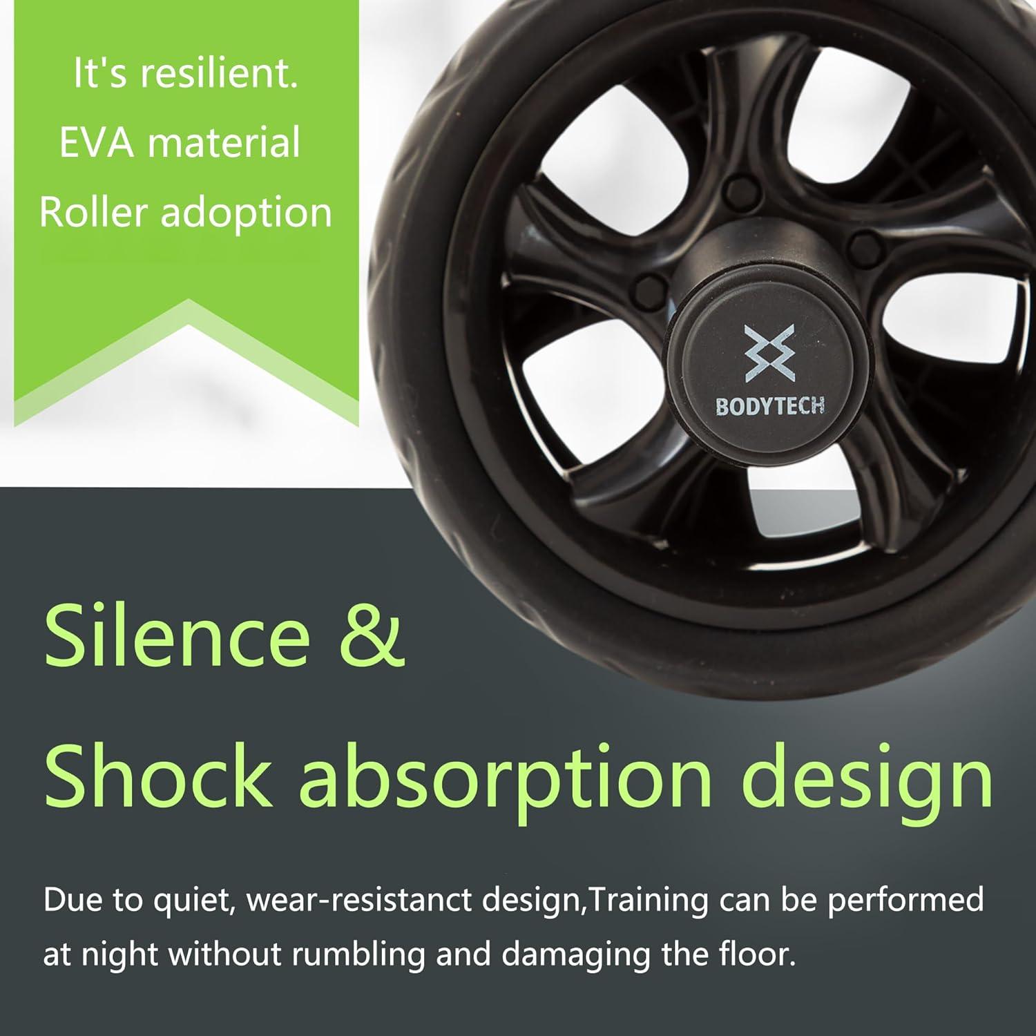 Rueda Ab Roller BodyTech BTS91NH001A para Ejercicio Abdominal