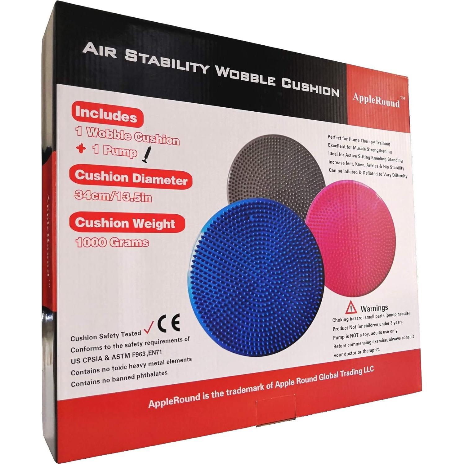Cojín Inflable Redondo AppleRound 34cm con Bomba de Mano